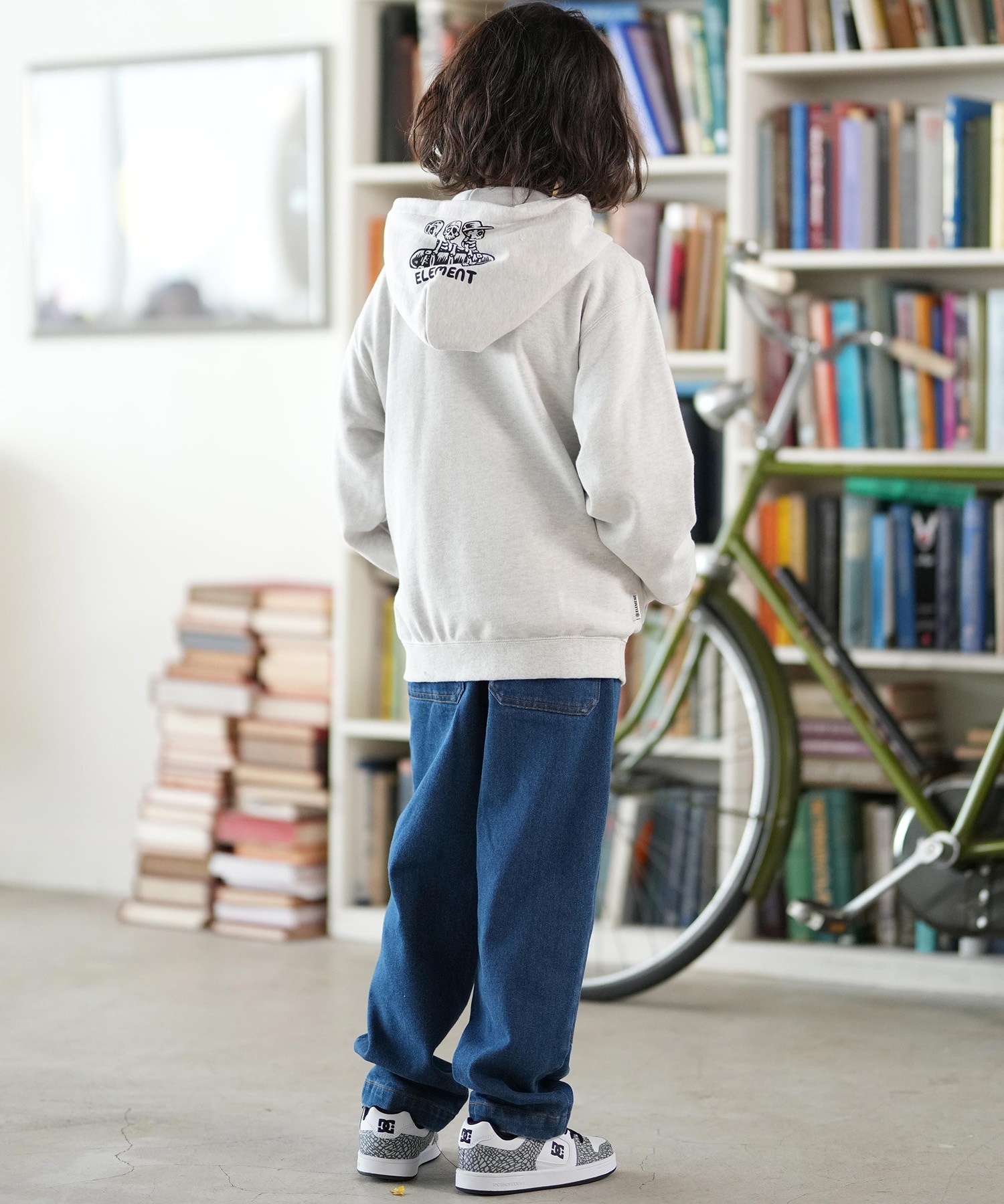 ELEMENT エレメント ジップアップ パーカー キッズ ジュニア 子供 裏毛