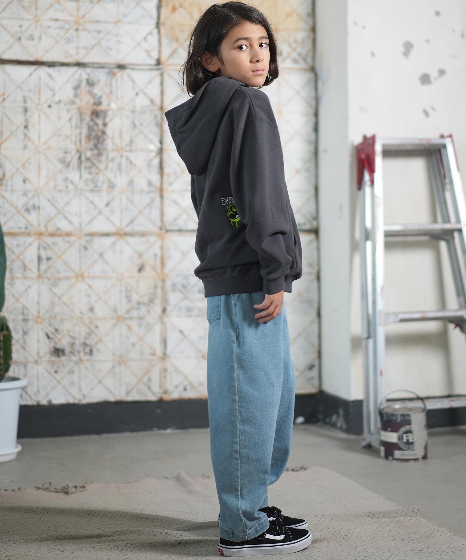 めう⭐️KIDSパーカーコーデ３点 ELEMENT エレメント プルオーバー パーカー キッズ ジュニア 子供 ロゴ