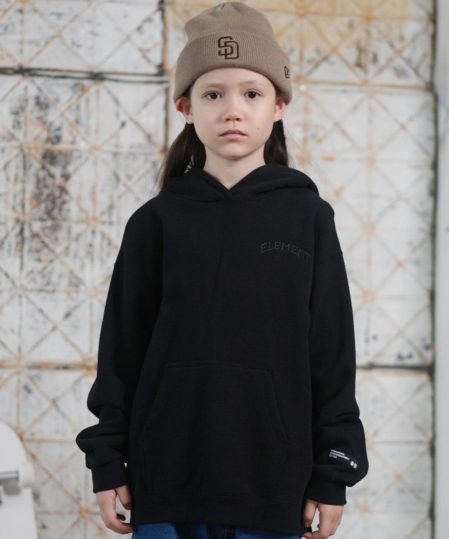 ELEMENT エレメント プルオーバー パーカー キッズ ジュニア 子供 ロゴ