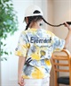 ELEMENT エレメント Tシャツ キッズ 半袖 バックプリント AGE OF SS YOUTH BF025-230(WHT-130cm)
