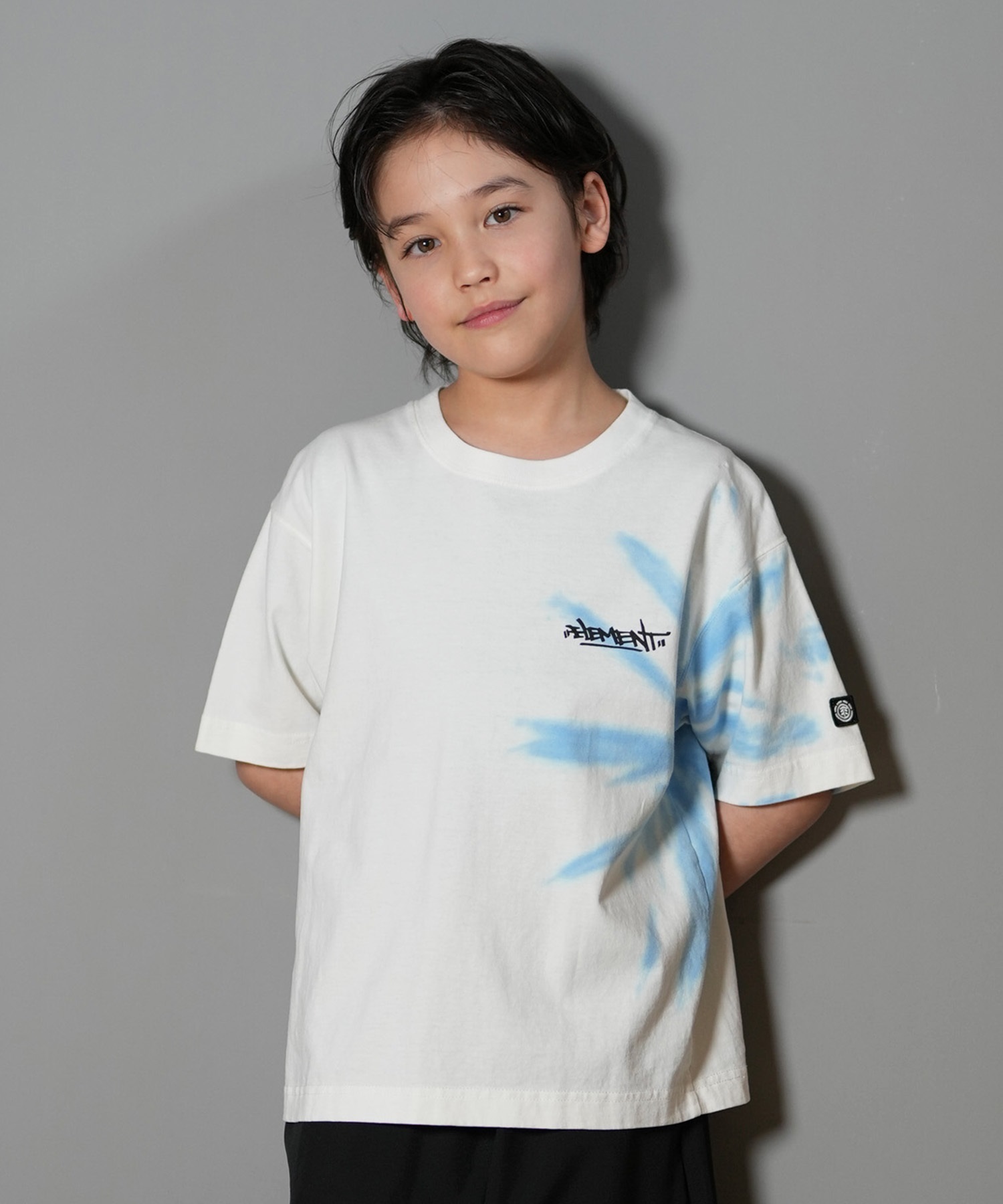 ELEMENT エレメント 半袖 Tシャツ キッズ バックプリント TAG SQUARE SS YOUTH BF025-231(BRD-130cm)
