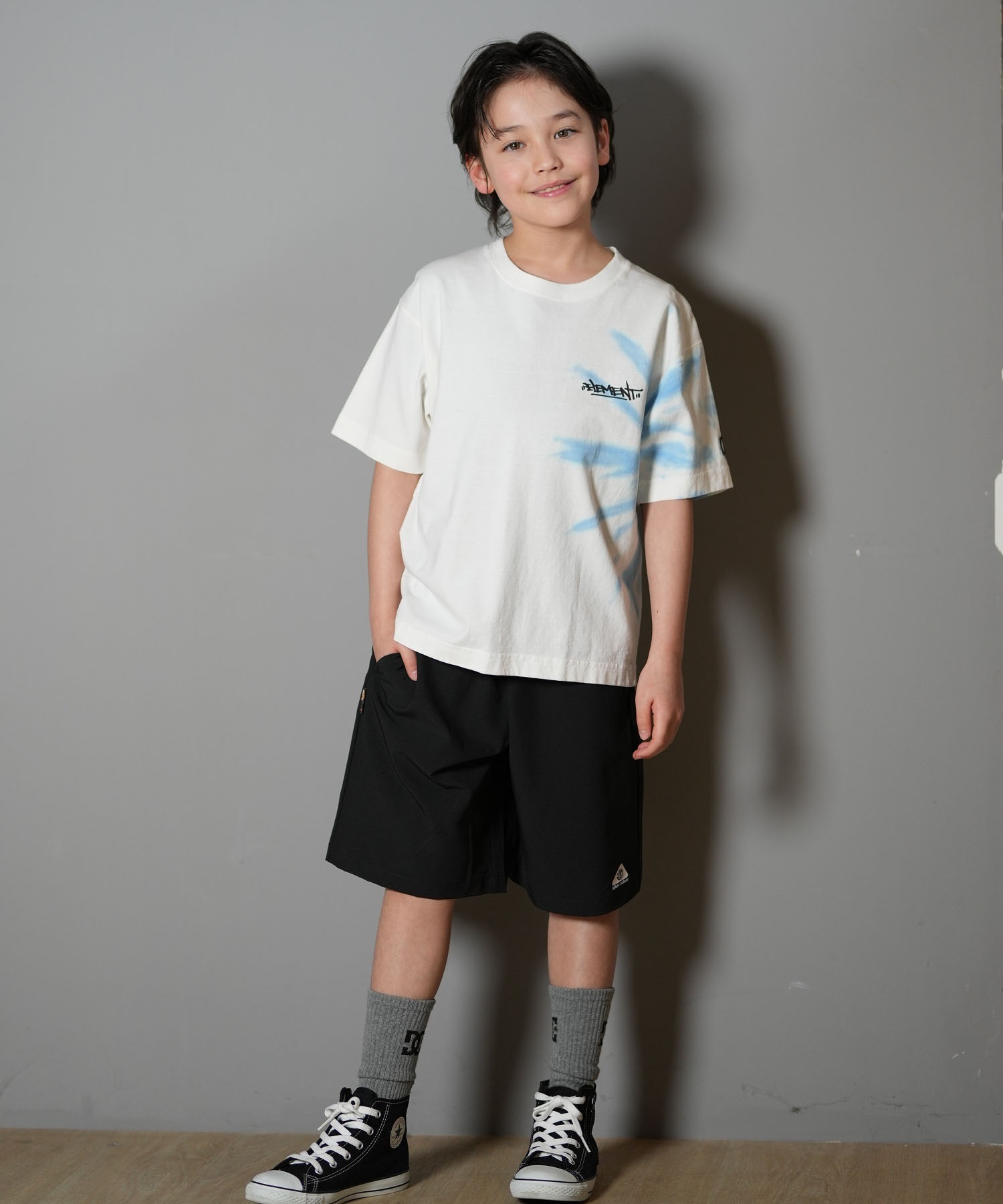 ELEMENT エレメント 半袖 Tシャツ キッズ バックプリント TAG SQUARE SS YOUTH BF025-231(BRD-130cm)