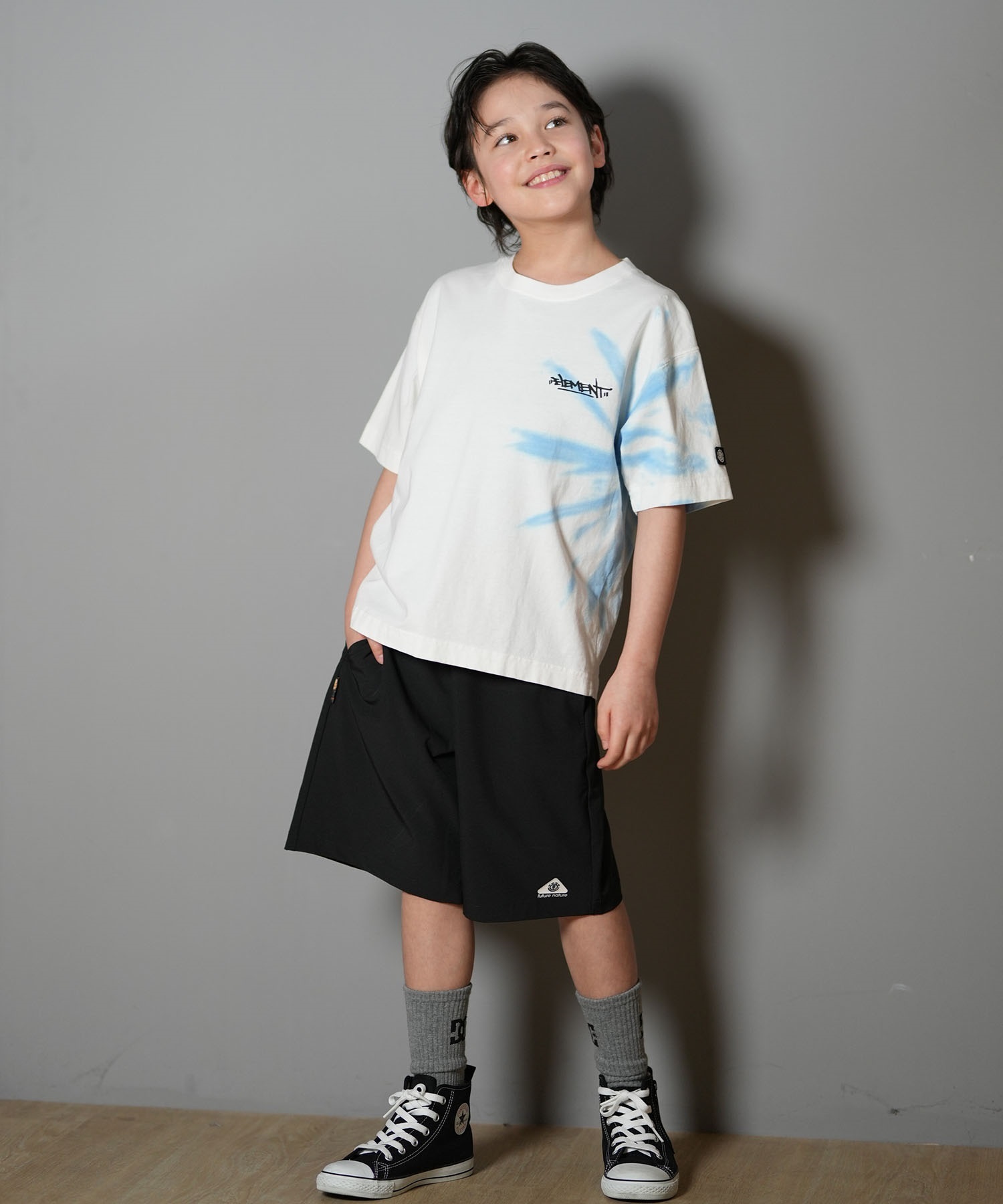 ELEMENT エレメント 半袖 Tシャツ キッズ バックプリント TAG SQUARE SS YOUTH BF025-231(BRD-130cm)