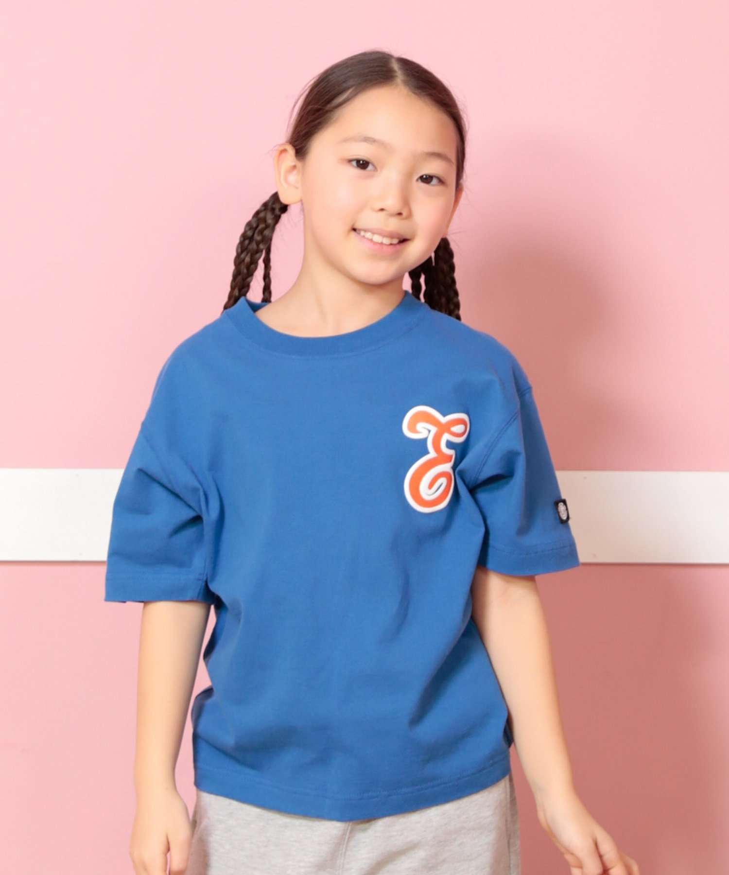 ELEMENT エレメント 半袖 Tシャツ キッズ バックプリント TEAM SS YOUTH BF025-238(BLU-130cm)