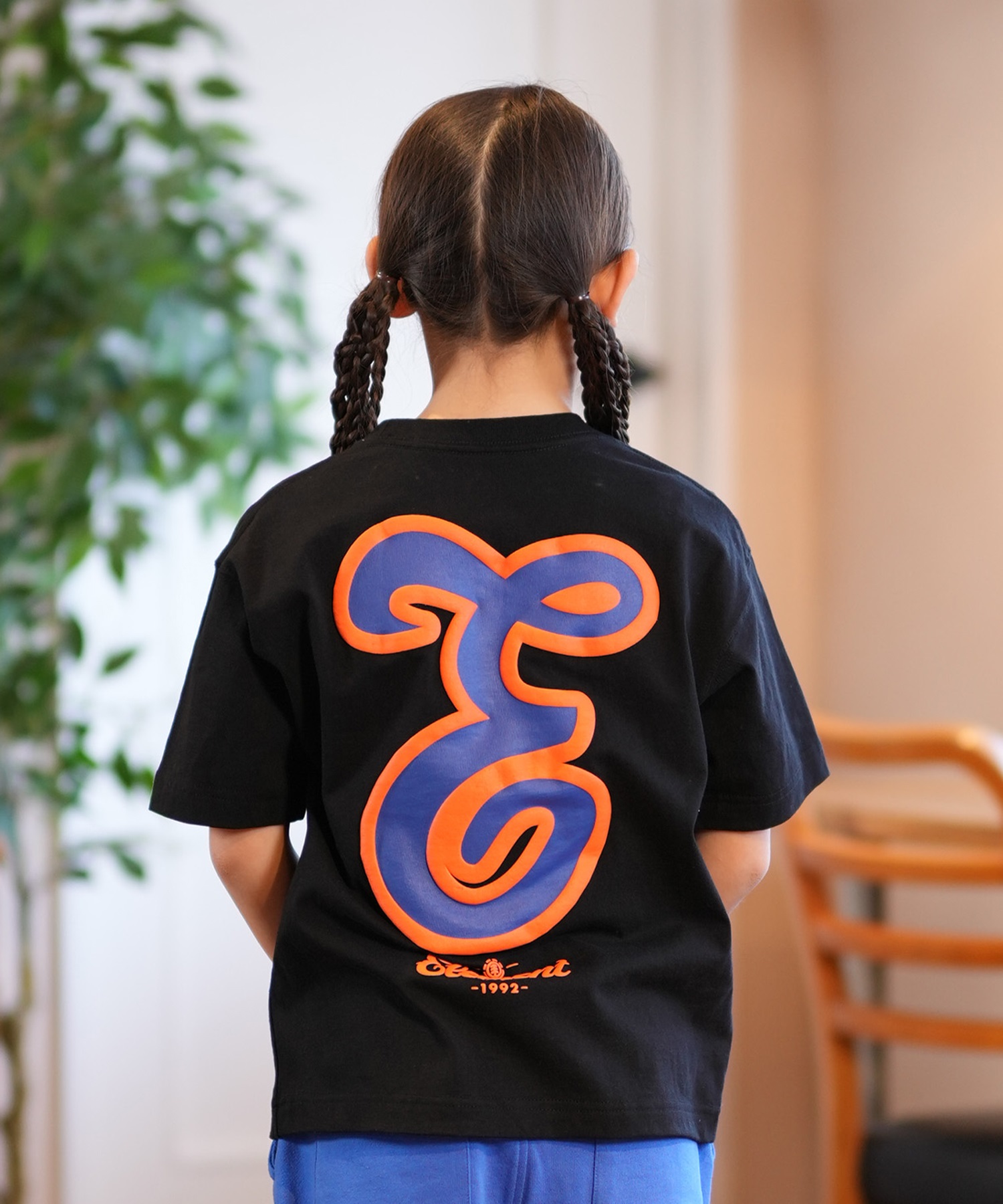 ELEMENT エレメント 半袖 Tシャツ キッズ バックプリント TEAM SS YOUTH BF025-238(BLU-130cm)