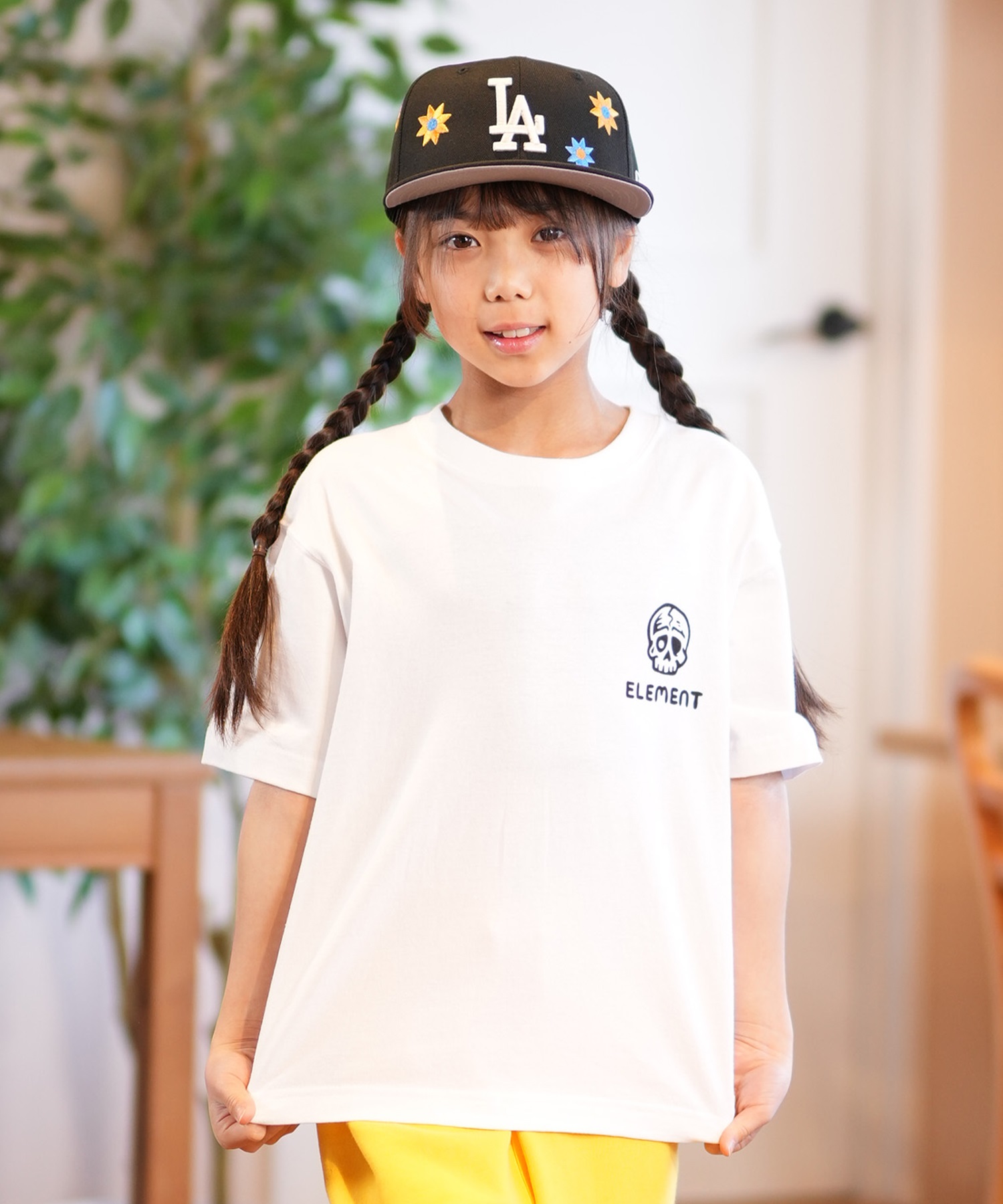 ELEMENT エレメント 半袖 Tシャツ キッズ バックプリント TIMBER 3 SS YOUTH BF025-241(FBK-130cm)