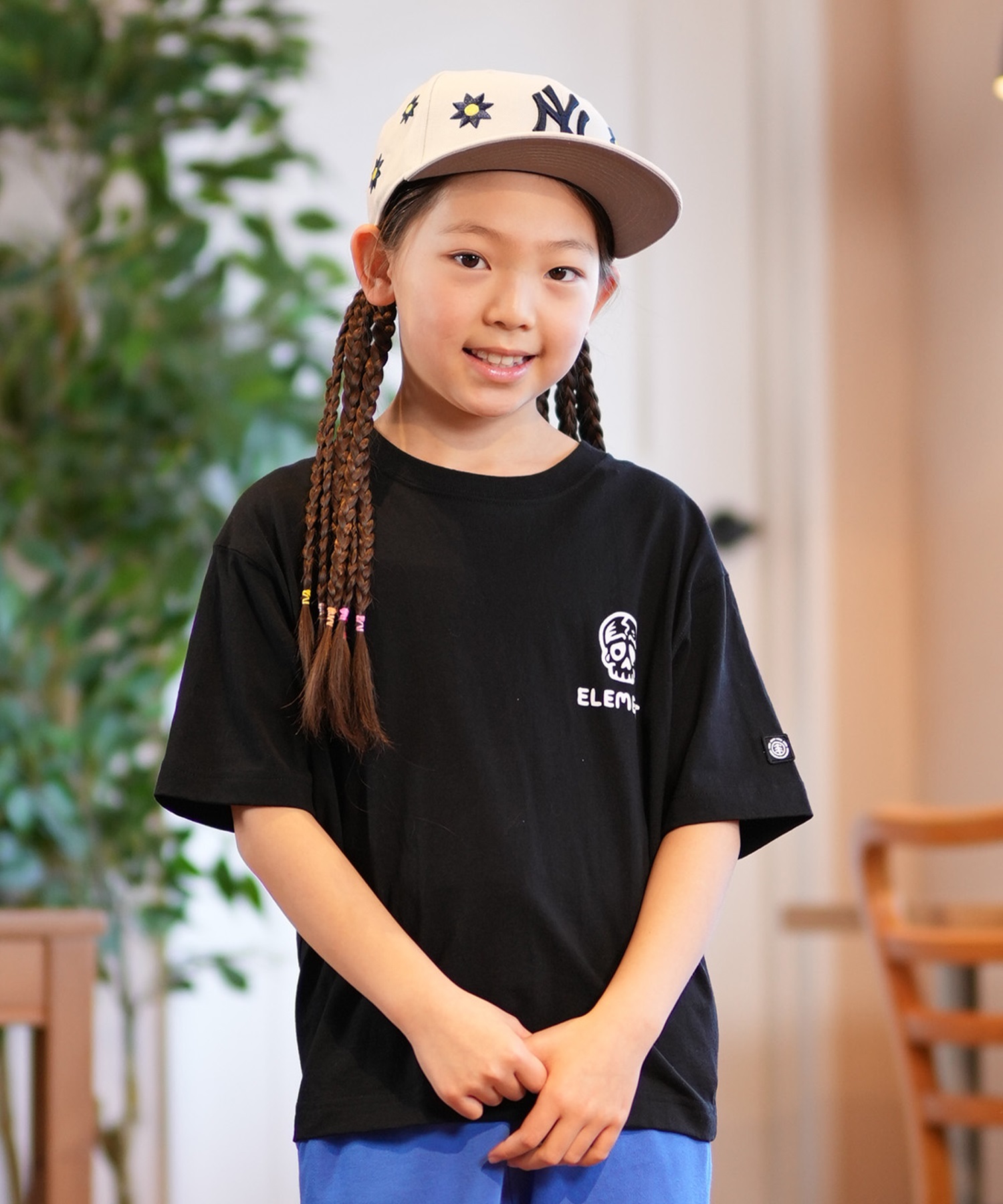 ELEMENT エレメント 半袖 Tシャツ キッズ バックプリント TIMBER 3 SS YOUTH BF025-241(FBK-130cm)