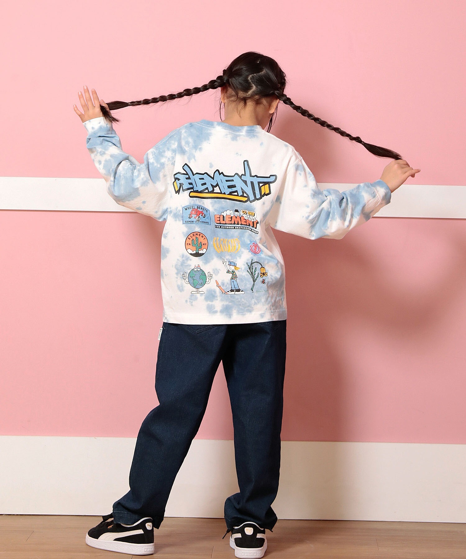 ELEMENT エレメント 長袖 Tシャツ キッズ ロンT バックプリント