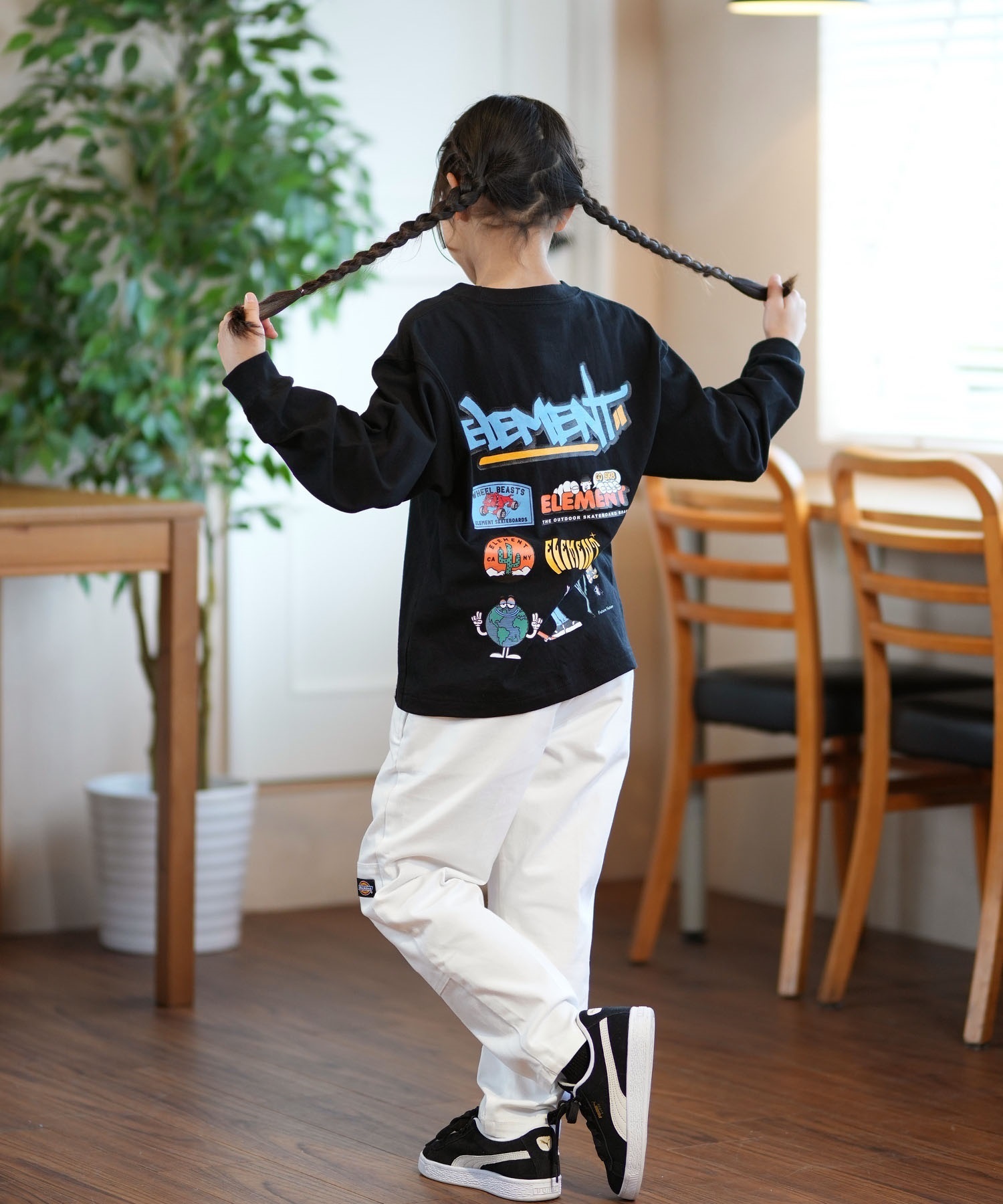 ELEMENT エレメント 長袖 Tシャツ キッズ ロンT バックプリント