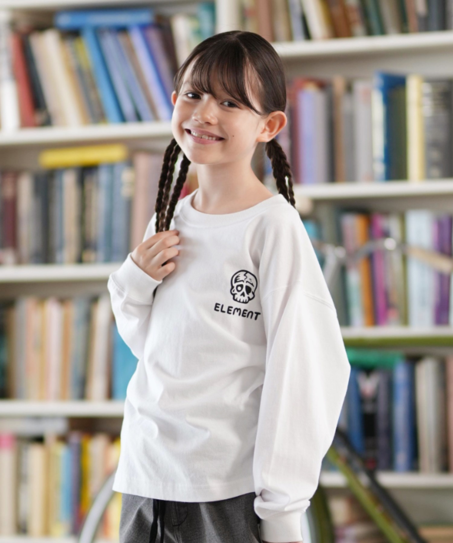 ELEMENT エレメント 長袖 Tシャツ キッズ ジュニア ロンT TIMBER 3 LS