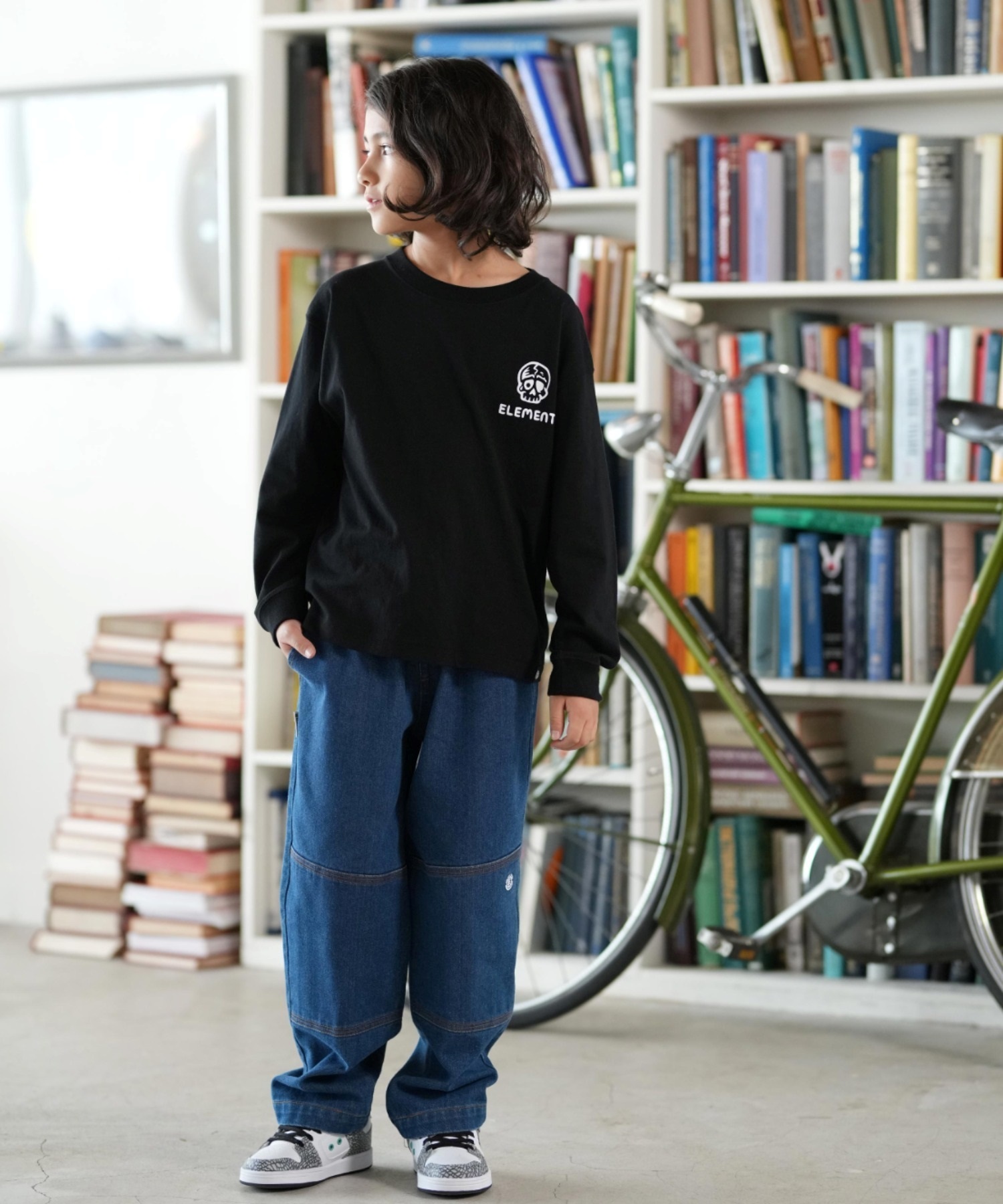 ELEMENT エレメント 長袖 Tシャツ キッズ ジュニア ロンT TIMBER 3 LS