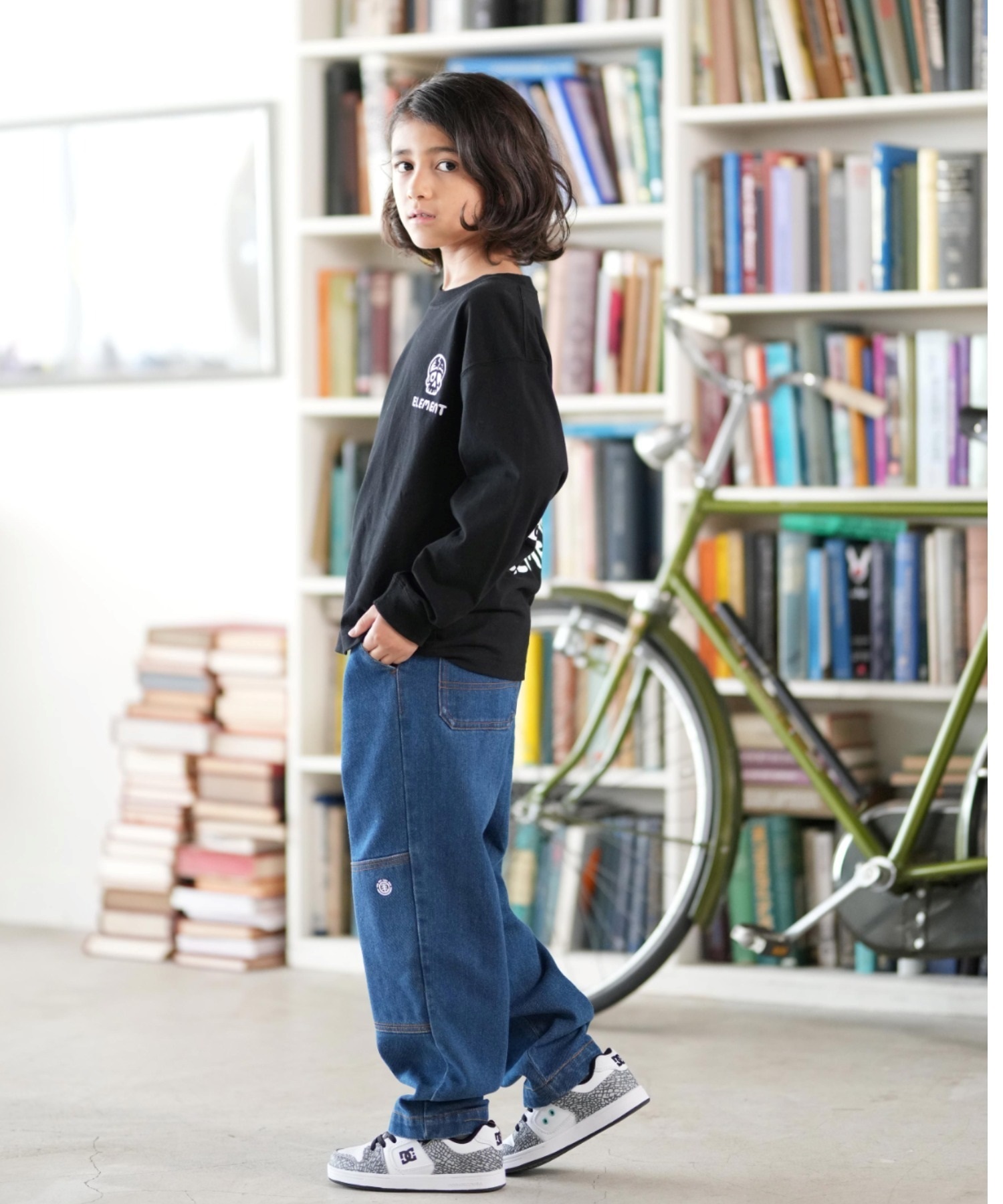 ELEMENT エレメント 長袖 Tシャツ キッズ ジュニア ロンT TIMBER 3 LS