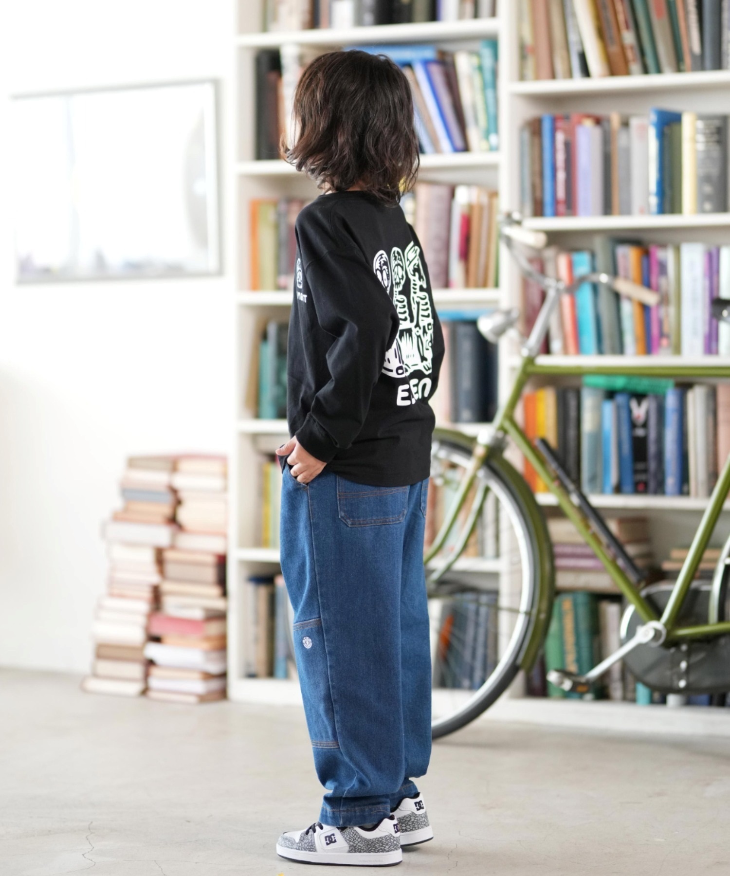 ELEMENT エレメント 長袖 Tシャツ キッズ ジュニア ロンT TIMBER 3 LS YOUTH BF026-060(FBK-130cm)