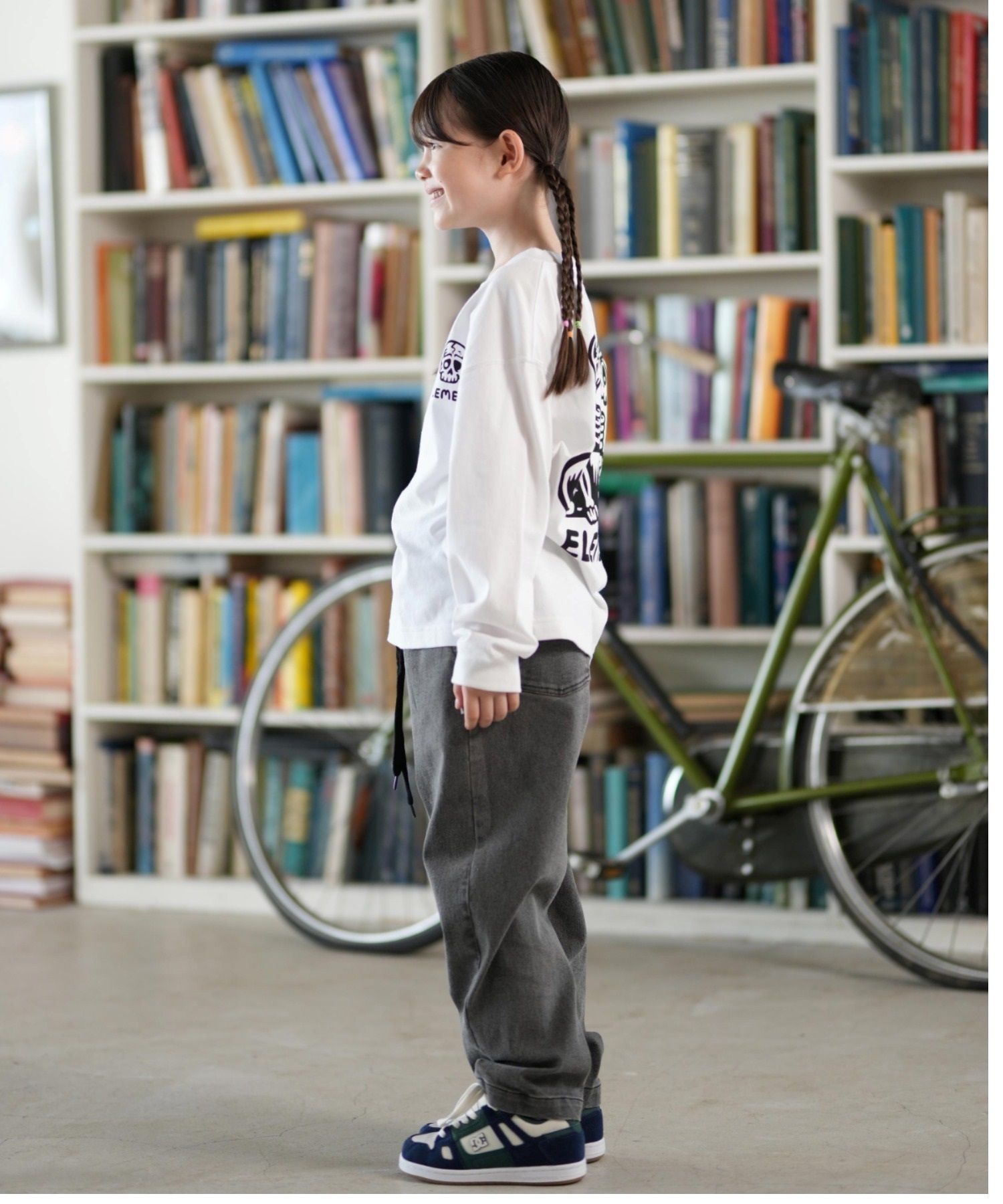 ELEMENT エレメント 長袖 Tシャツ キッズ ジュニア ロンT TIMBER 3 LS YOUTH BF026-060(FBK-130cm)