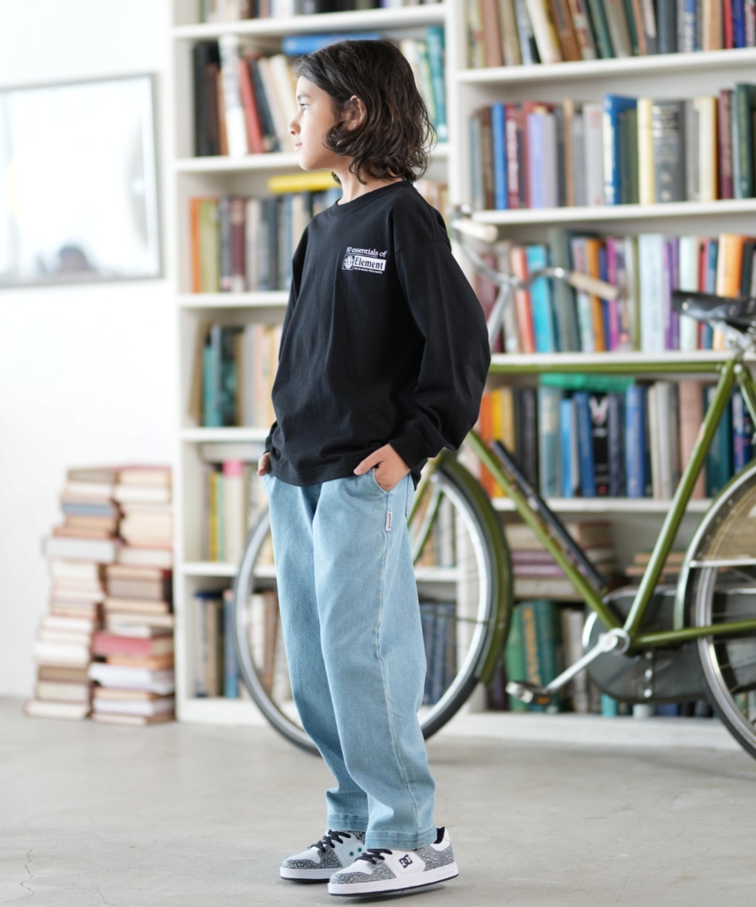 ELEMENT エレメント 長袖 Tシャツ キッズ ジュニア ロンT ESSENTIAL LS