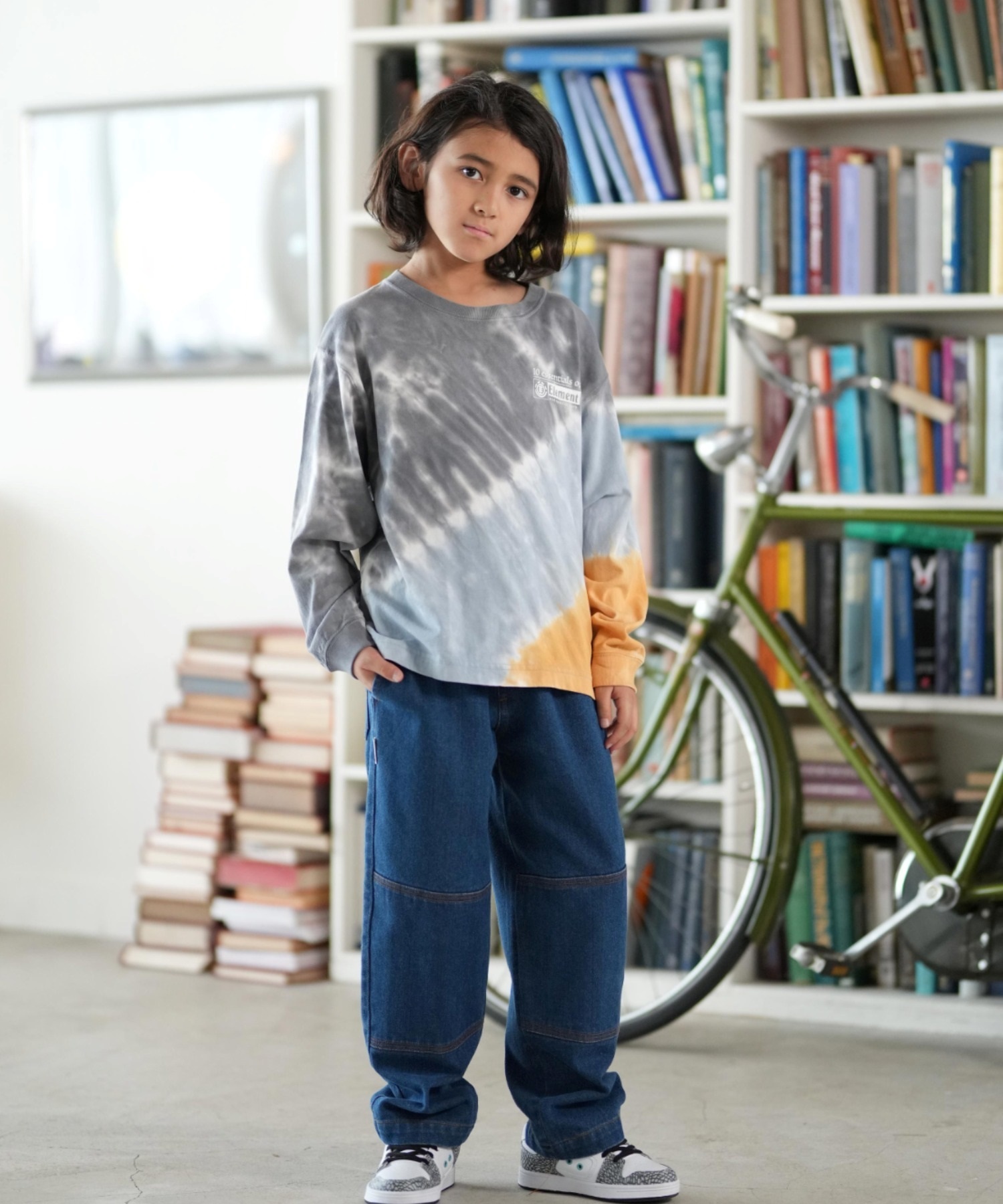 ELEMENT エレメント 長袖 Tシャツ キッズ ジュニア ロンT ESSENTIAL LS