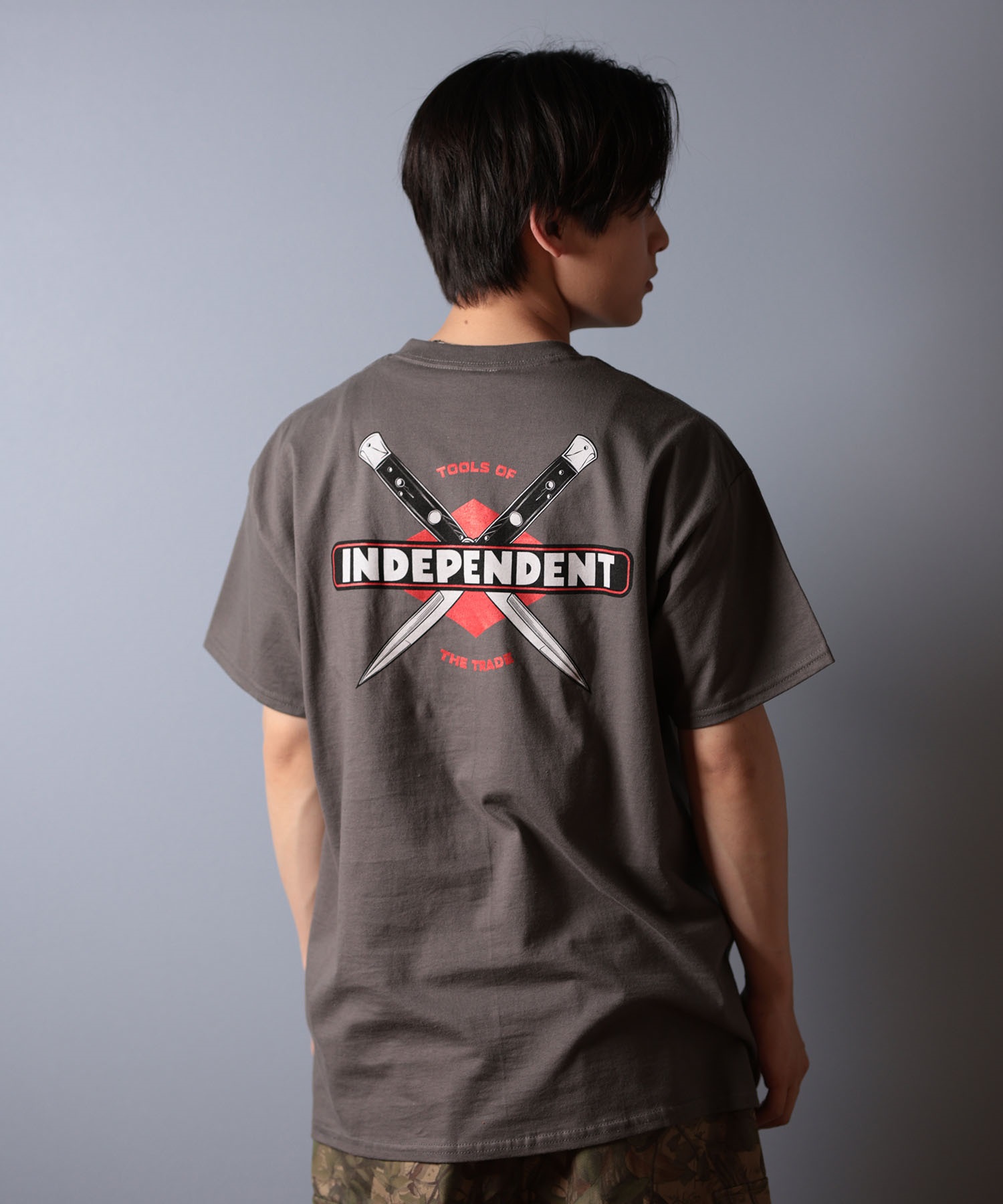 INDEPENDENT インディペンデント 半袖 Tシャツ メンズ バックプリント