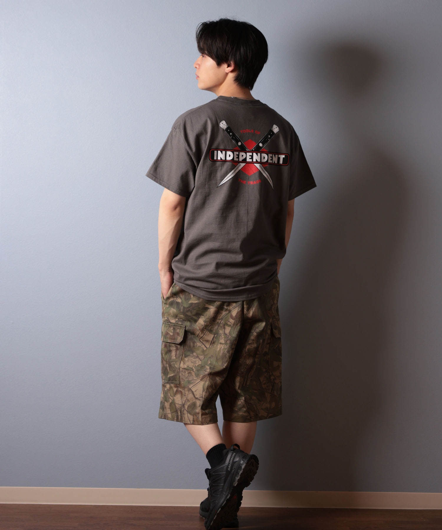 INDEPENDENT インディペンデント 半袖 Tシャツ メンズ バックプリント