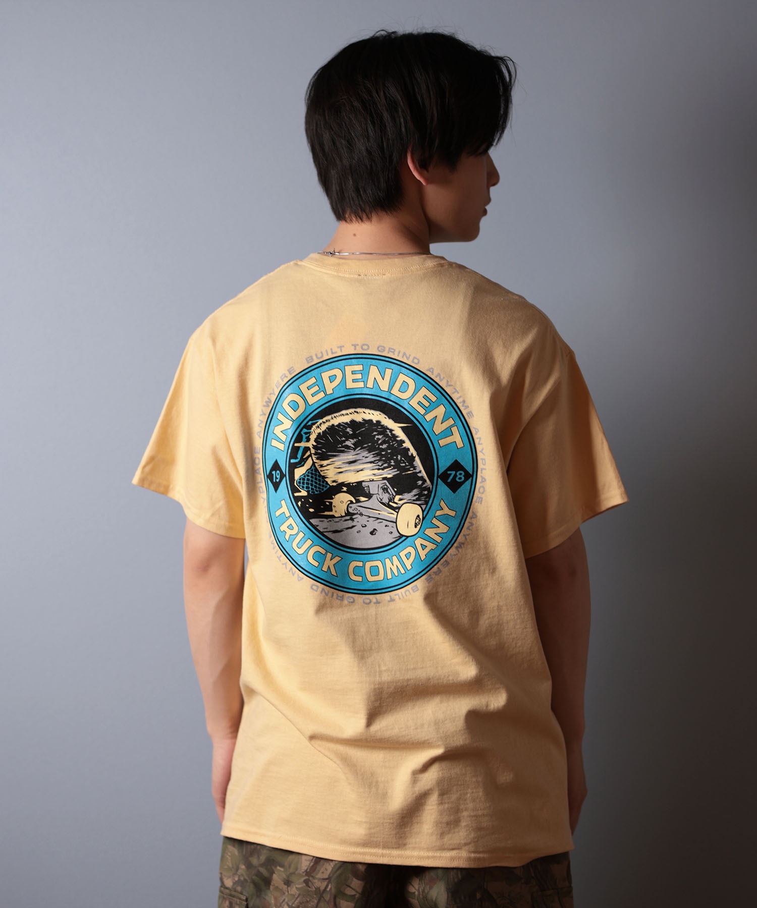 INDEPENDENT インディペンデント 半袖 Tシャツ メンズ バックプリント