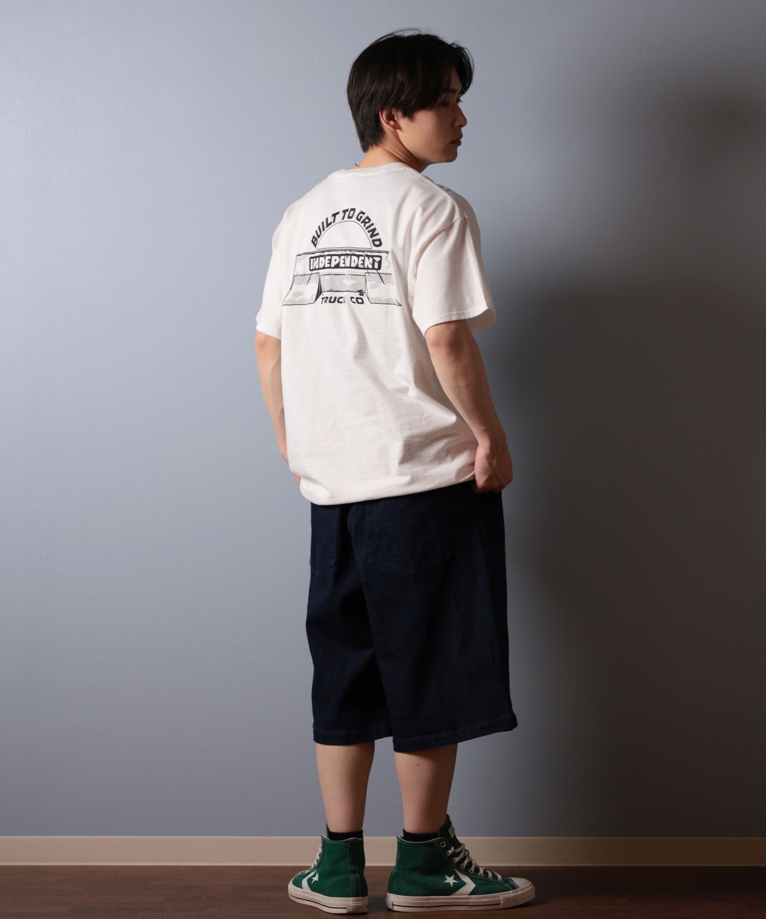 INDEPENDENT インディペンデント 半袖 Tシャツ メンズ バックプリント