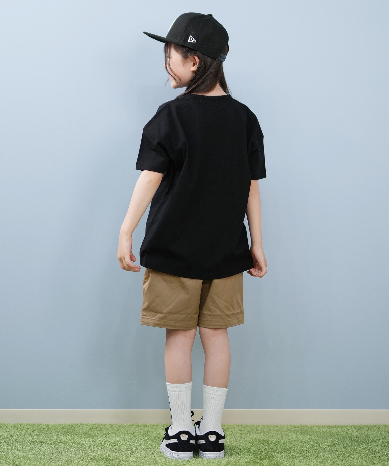 INDEPENDENT インディペンデント 半袖 Tシャツ キッズ ジュニア INDY BAR LOGO S S T 25S701-42(BK-130cm)