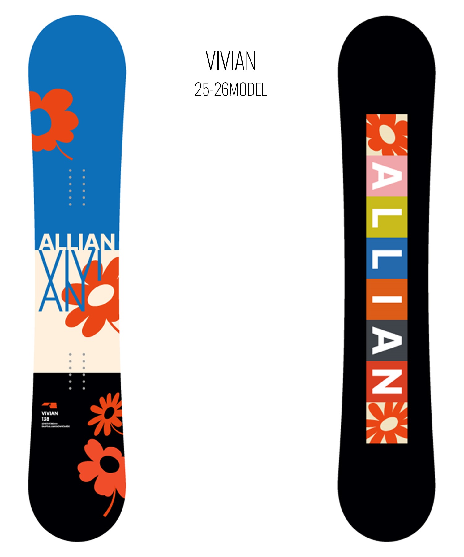 ALLIAN アライアン ビビアン スノーボード 板 レディース 25-26 MM G24