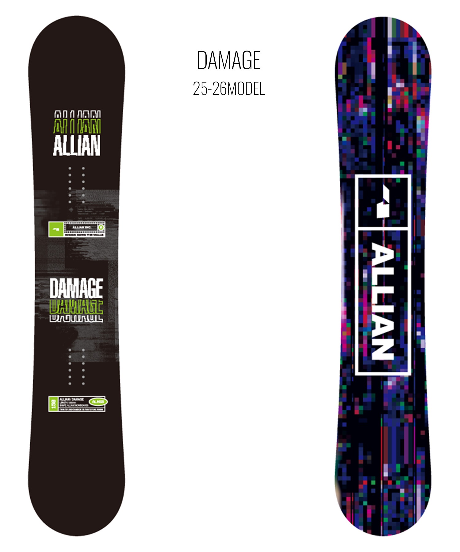 ALLIAN DAMAGE スノーボード ALLIAN（アライアン） 22-23 ALLIAN/アライアン DAMAGE ダメージ