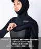 AIRTIGHT エアータイトロングチェストジップ フーデット エッジ HLCZ53ST25001 ウェットスーツ セミドライ レディース(BK-XS)