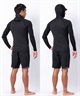 AIRTIGHT エアータイト ノンジップ フーディー LJK HOODY 1.5 ウェットスーツ ネオラッシュ メンズ(BLK-M)