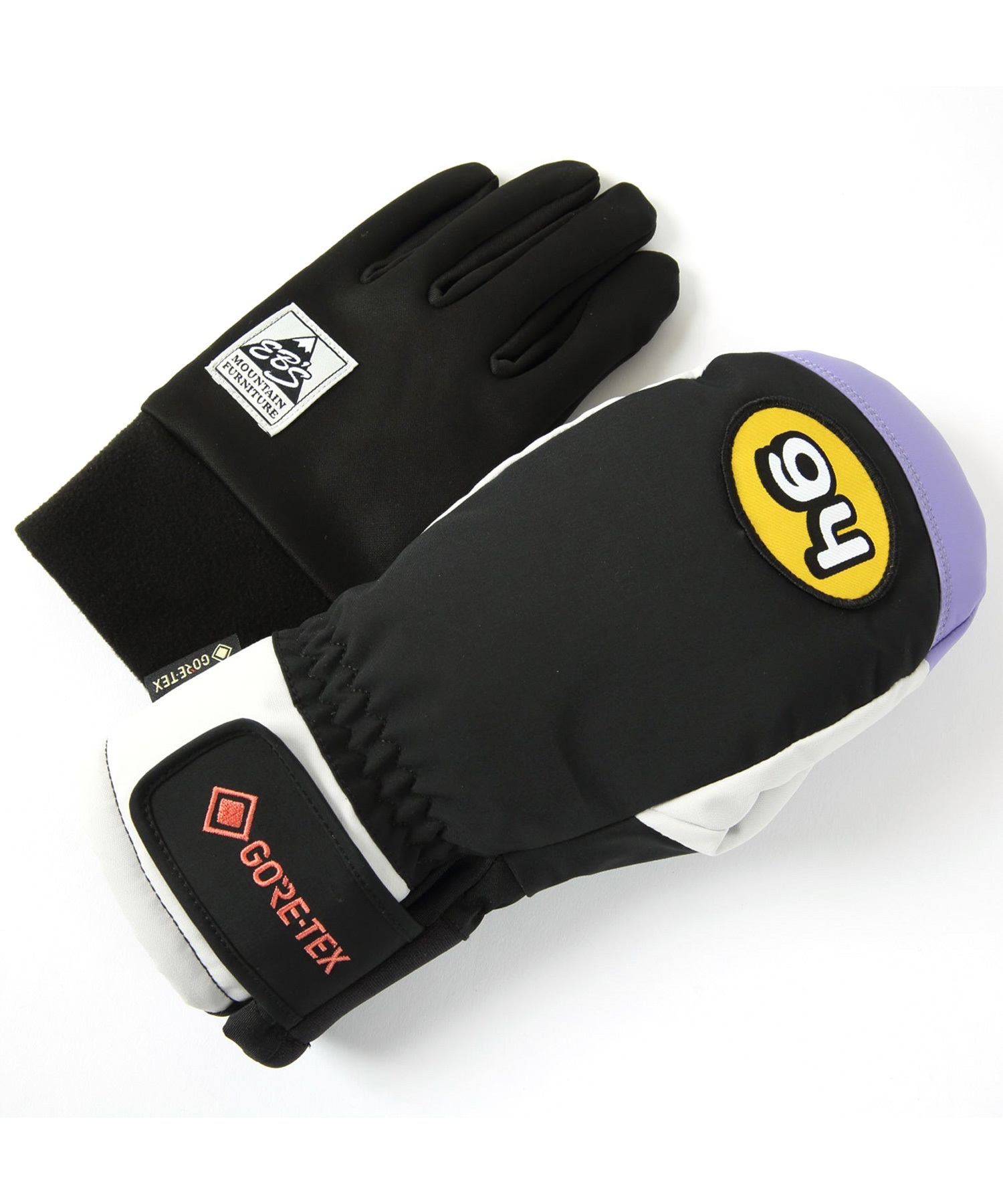 新品未使用 24-25 eb's Glove(GORE-TEX) OLGA BLACK M 土日祝発送 即日発送 eb's エビス スノーボード グローブ ユニセックス OLGA ムラサキ