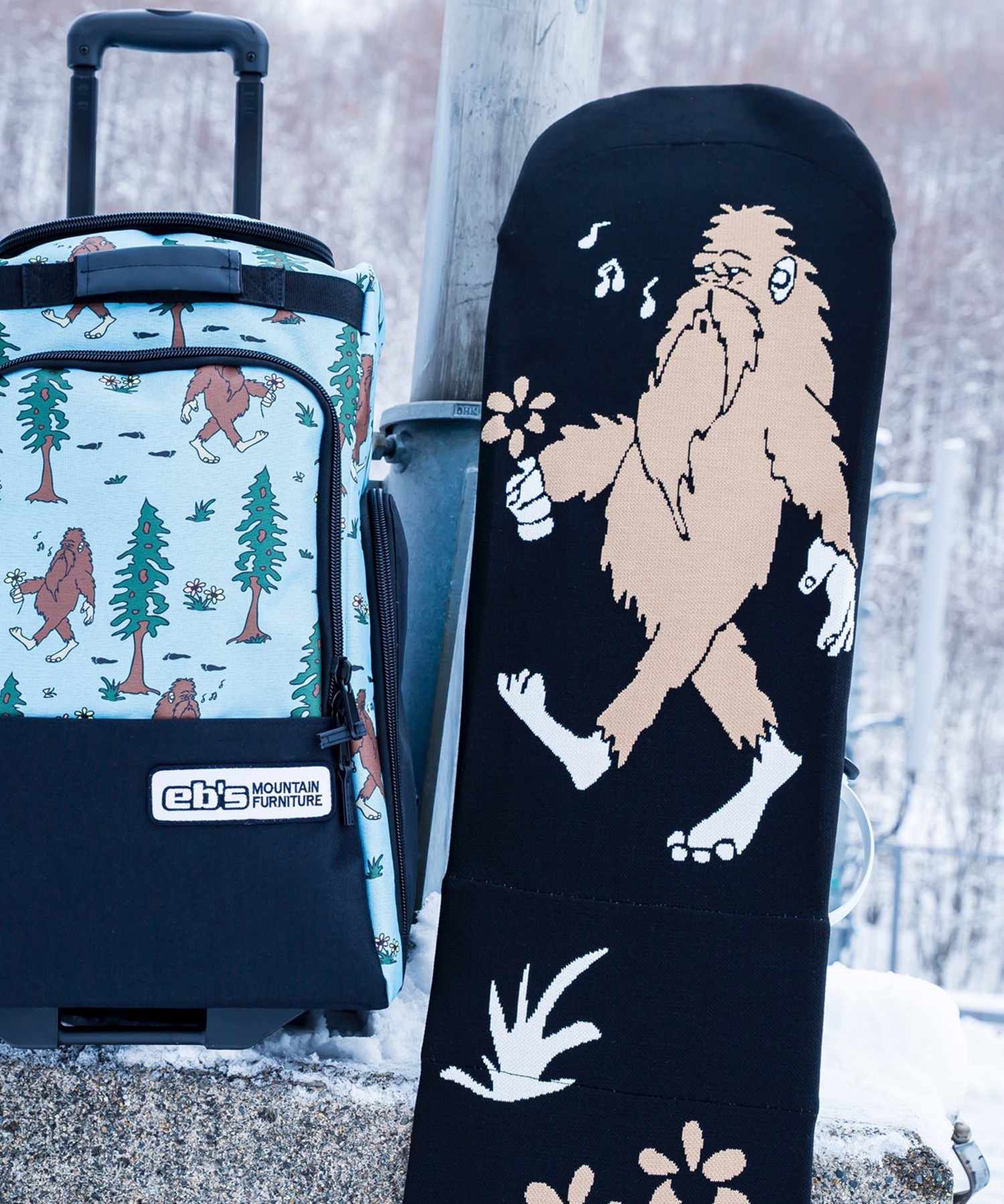 eb's エビス KNIT COVER YETI ニットカバー スノーボード ソールガード