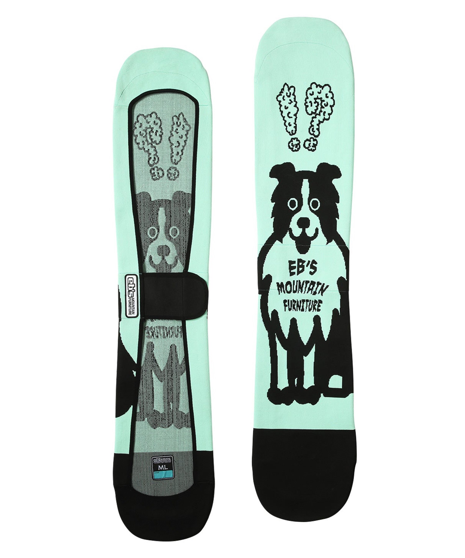 2526】eb's エビス スノーボード ソールガード ニットカバー ユニ