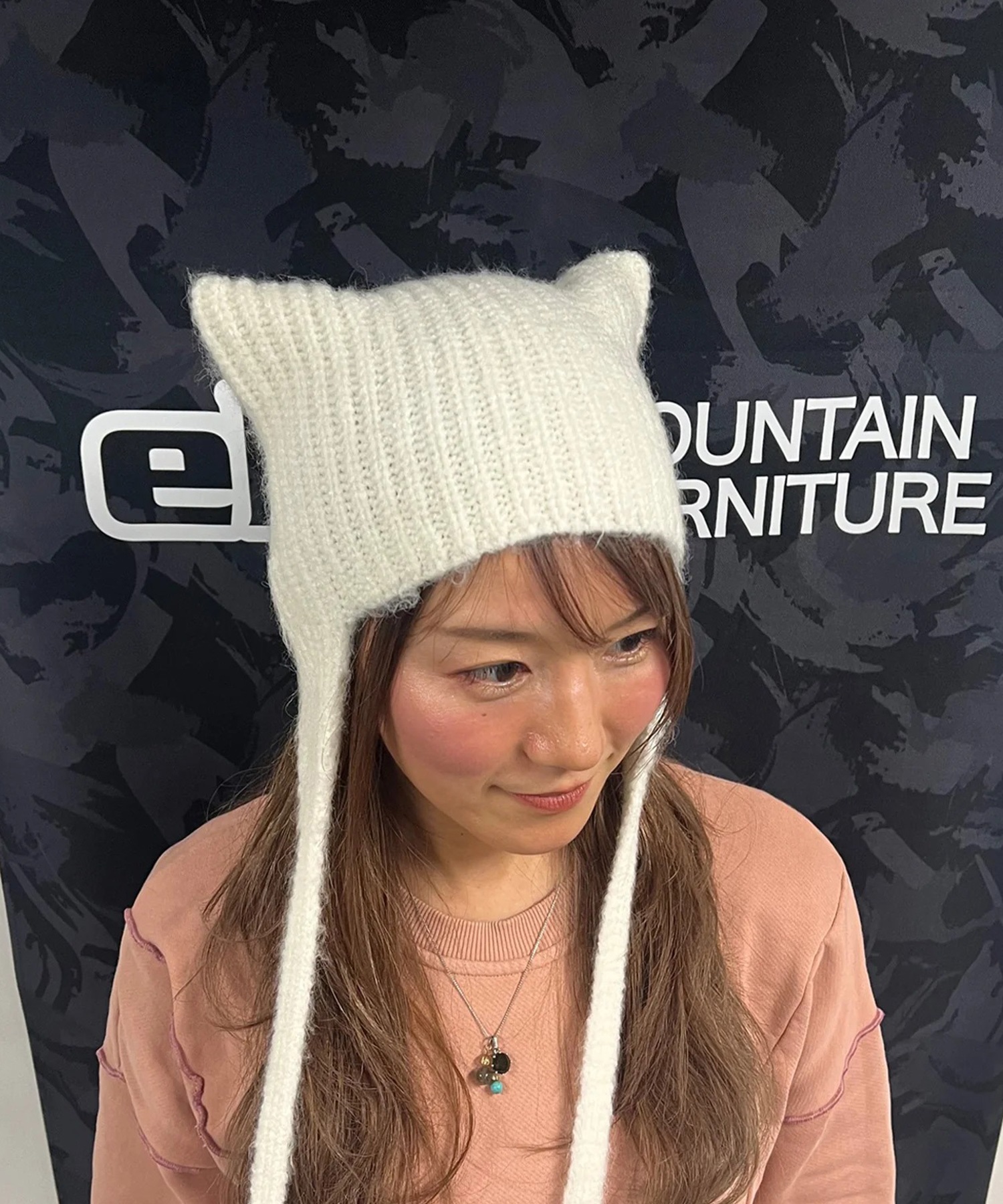 eb's エビス CAT BEANIE スノーボード ビーニー ユニセックス ムラサキ