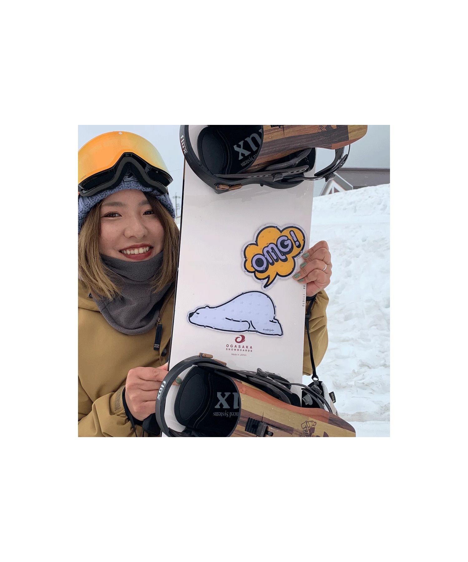 eb's エビス STOMP KUMA スノーボード デッキパット ムラサキスポーツ