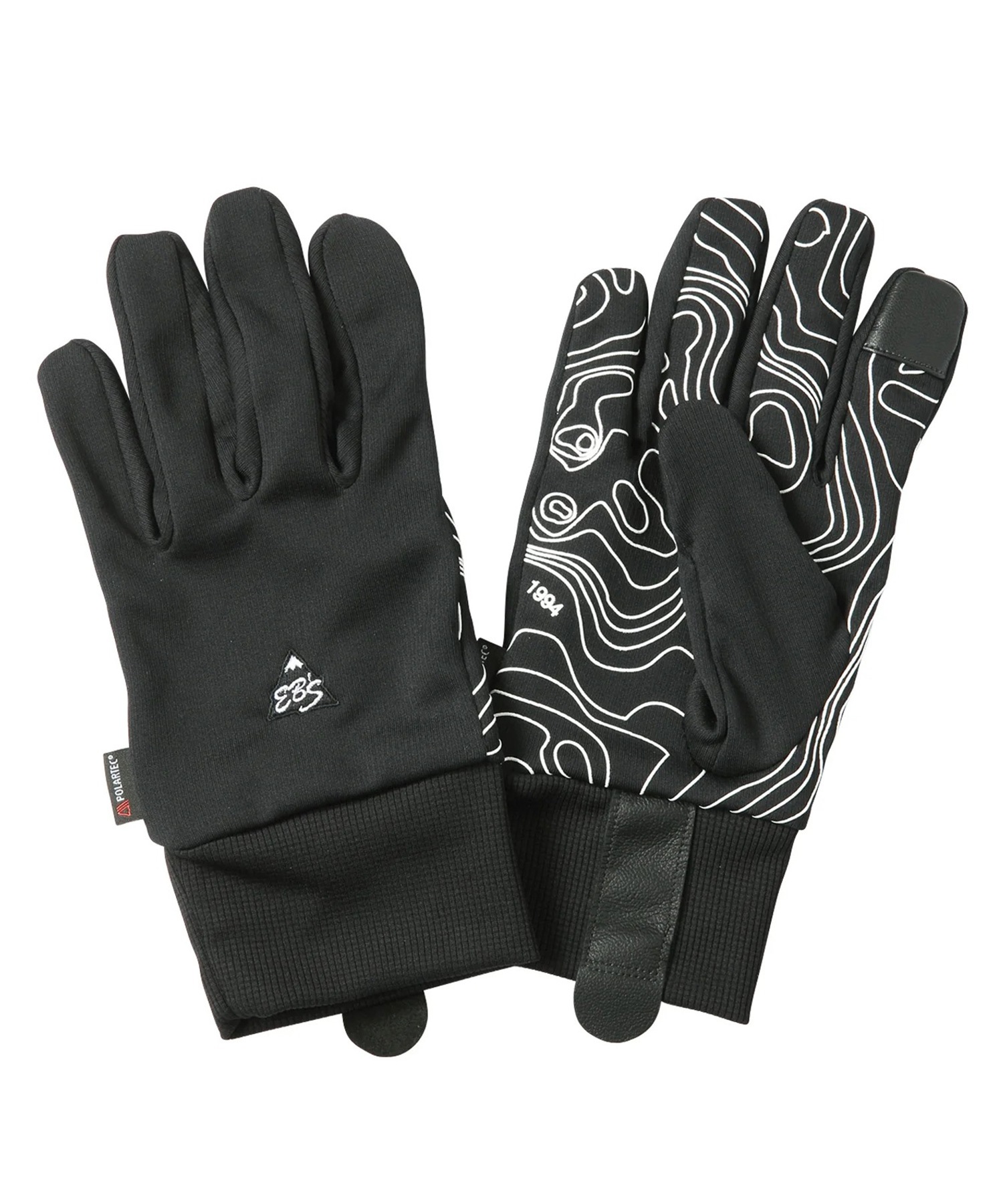 eb's エビス POLARTEC GRID INNER LIGHT WARM スノーボード インナーグローブ ユニセックス 25-26モデル MM H21 【2526】(BKBK-SM)