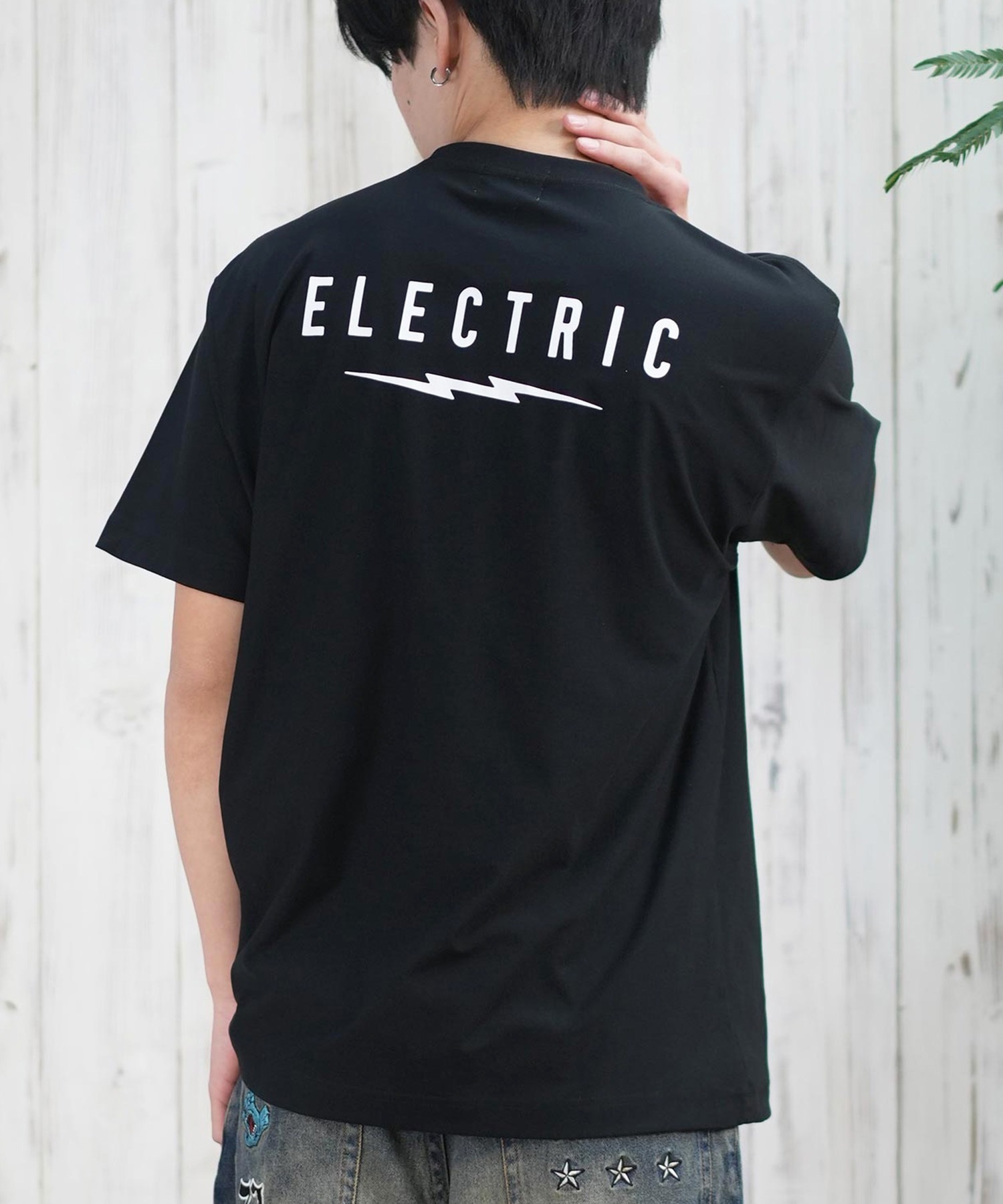 Electric エレクトリック 半袖 Tシャツ メンズ バックプリント ロゴ 