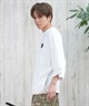 Electric エレクトリック ラッシュガード メンズ 半袖 Tシャツ バックプリント 水陸両用 UVカット E25STM05 ムラサキスポーツ限定(W/BK-M)