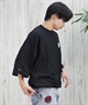 Electric エレクトリック ラッシュガード メンズ 半袖 Tシャツ バックプリント 水陸両用 UVカット E25STM05 ムラサキスポーツ限定(W/BK-M)