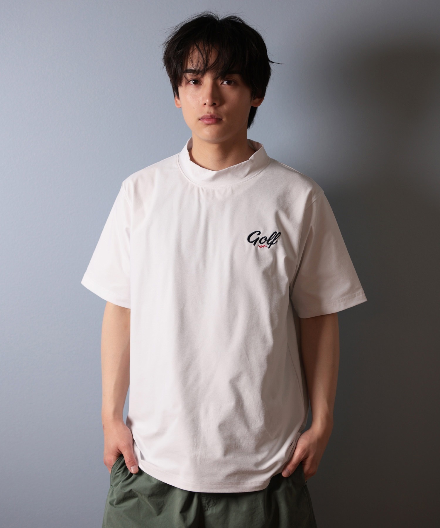 Electric エレクトリック 半袖 Tシャツ メンズ 1PT GOLF LG DRY MNECK SST EG25ST01 ムラサキスポーツ限定(BLACK-S)