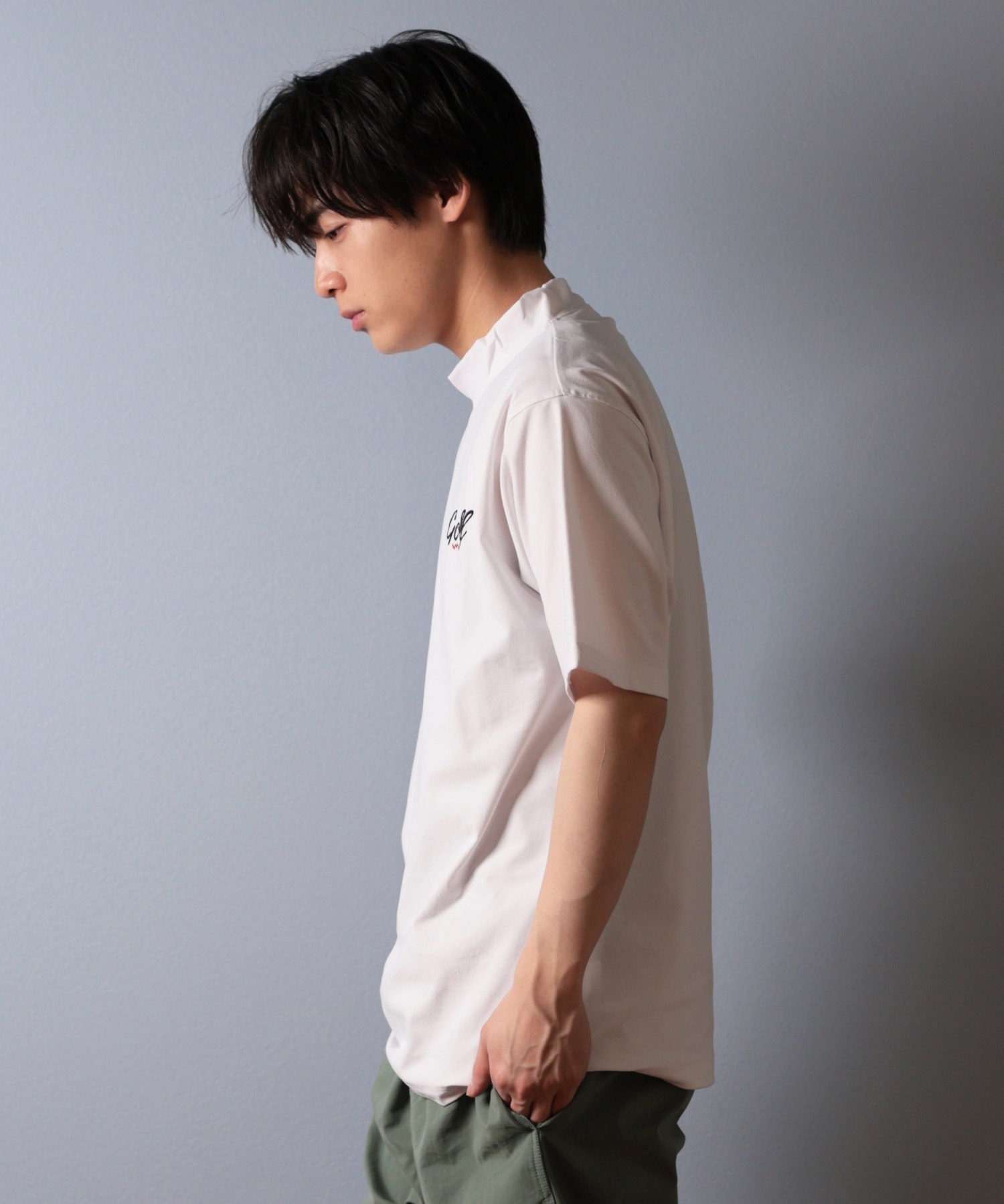 Electric エレクトリック 半袖 Tシャツ メンズ 1PT GOLF LG DRY MNECK SST EG25ST01 ムラサキスポーツ限定(BLACK-S)
