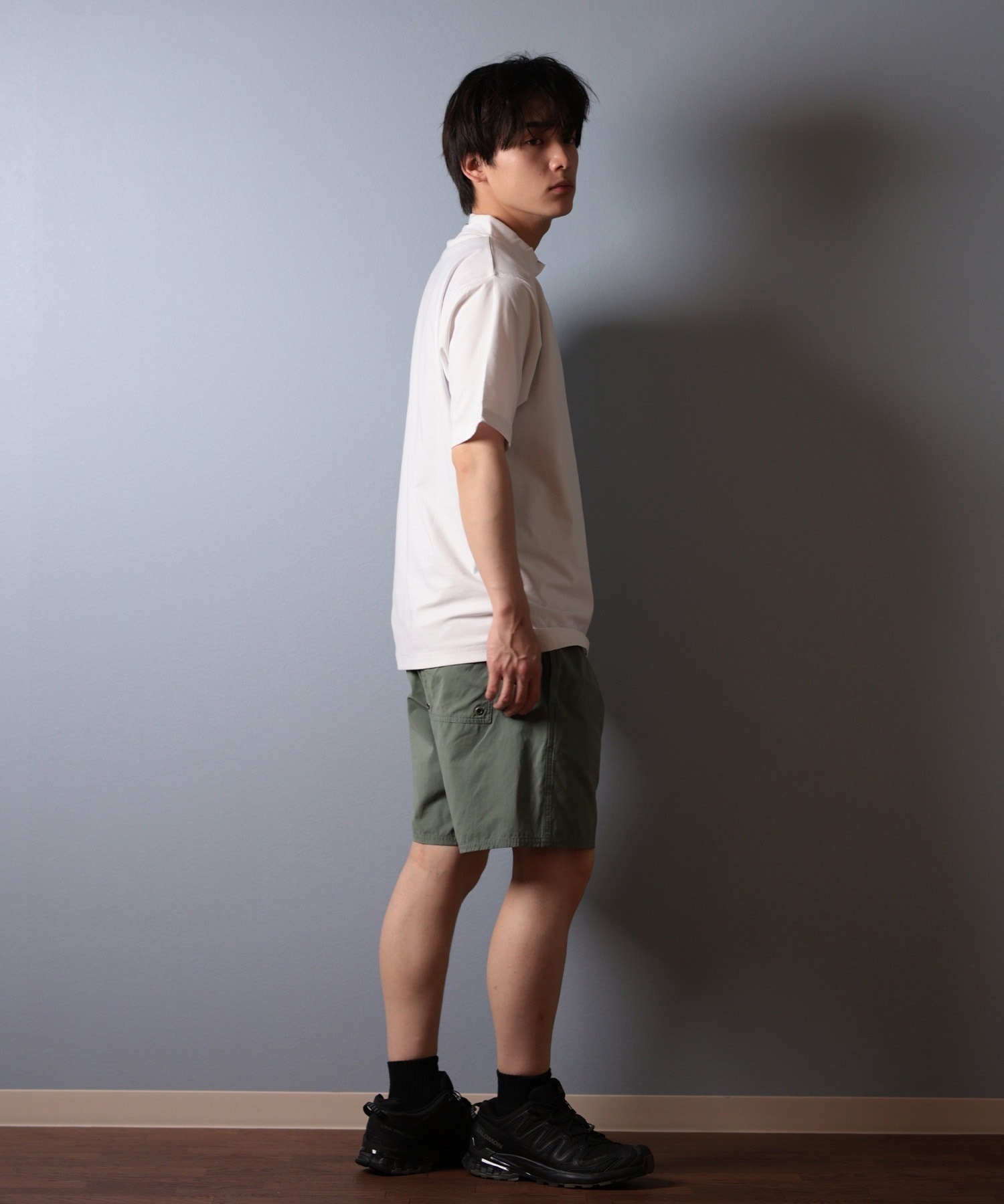 Electric エレクトリック 半袖 Tシャツ メンズ 1PT GOLF LG DRY MNECK SST EG25ST01 ムラサキスポーツ限定(BLACK-S)