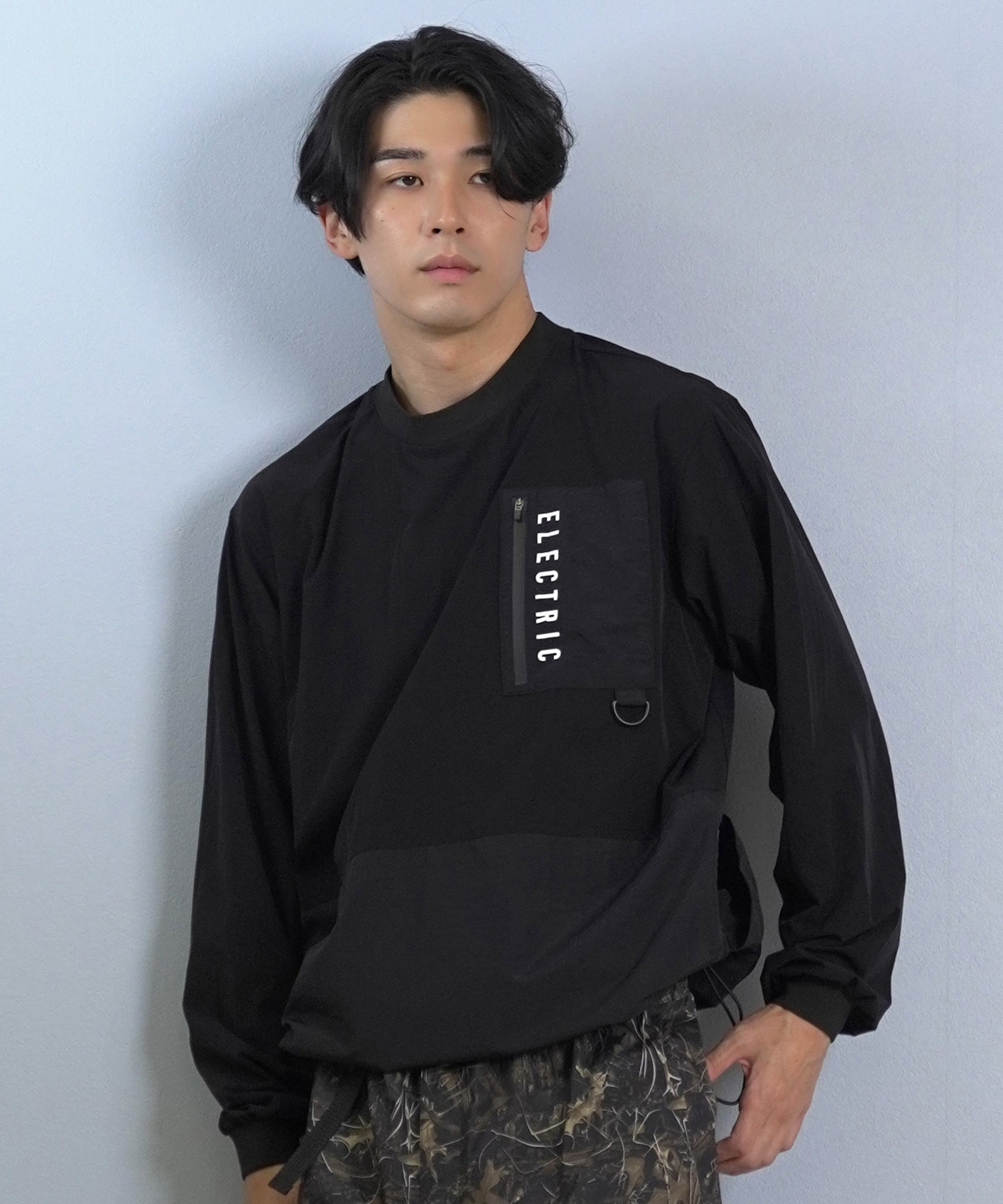 Electric エレクトリック 長袖 Tシャツ メンズ ロンT ナイロンカーゴ