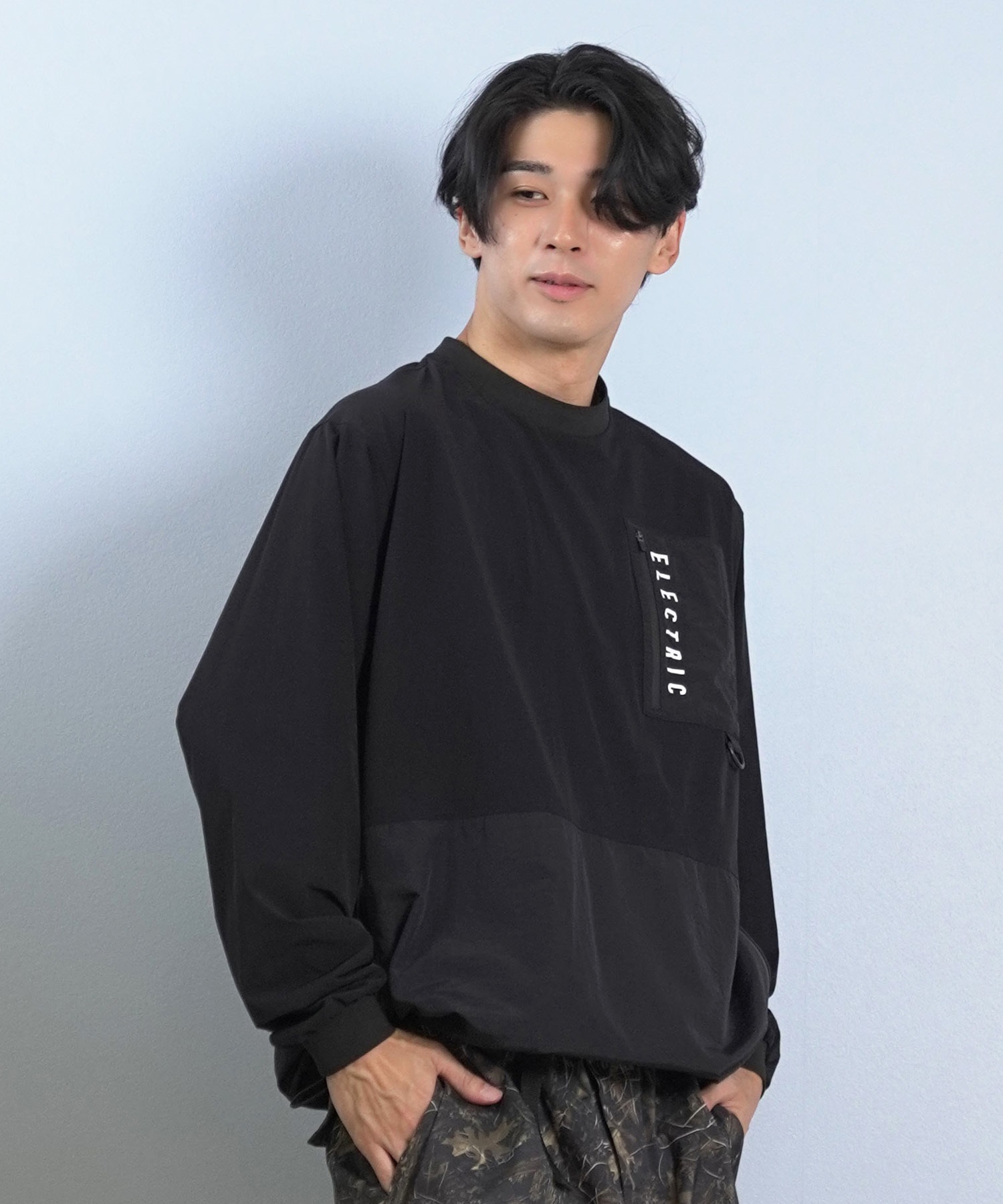 Electric エレクトリック 長袖 Tシャツ メンズ ロンT ナイロンカーゴ