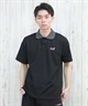 Electric エレクトリック ポロシャツ メンズ ワンポイント シンプル 1POINT GOLF LOGO S S POLO EG25SU05(BLACK-S)