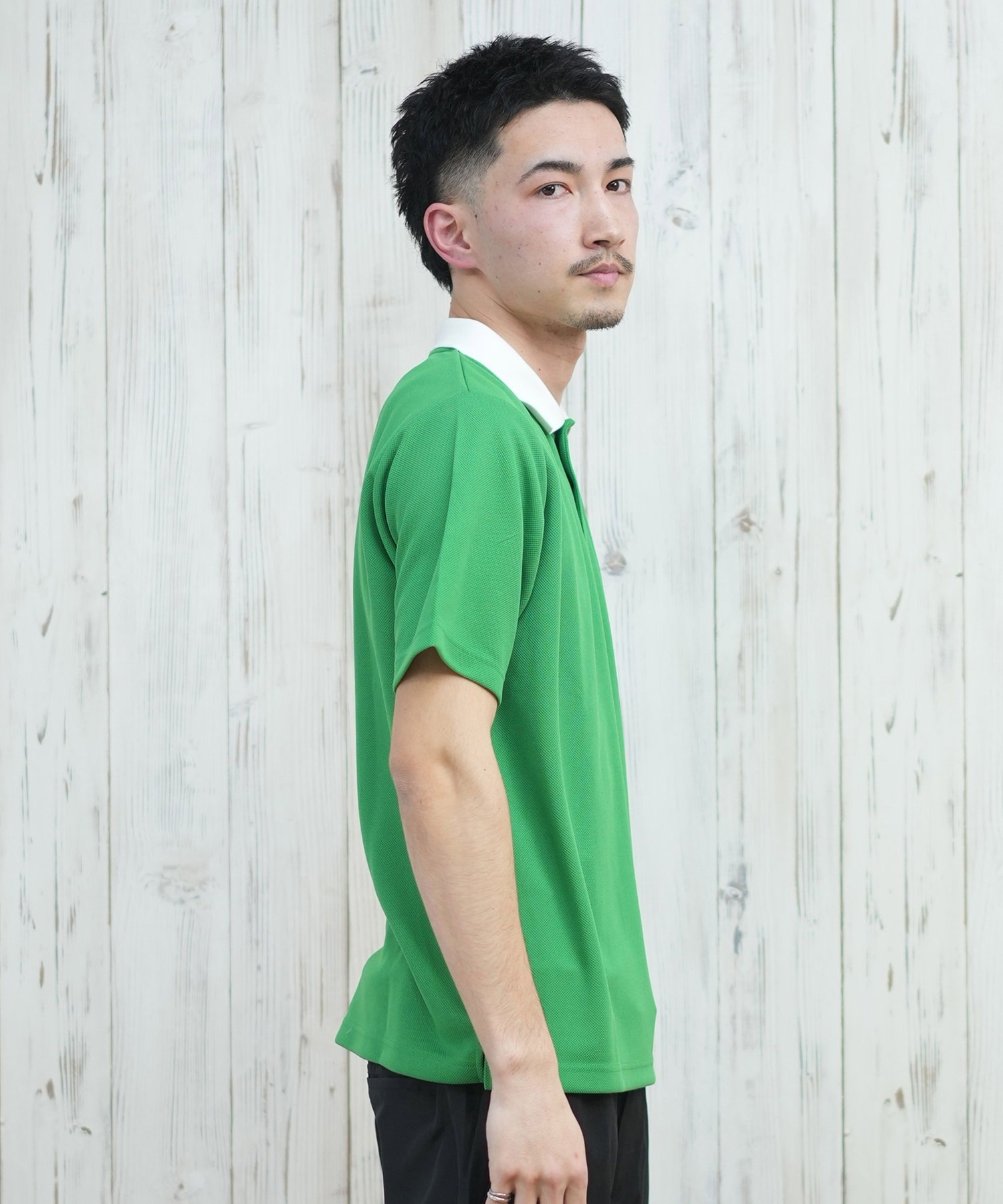 【値下げ】 ELECTRIC ゴルフポロシャツ M 緑 Electric エレクトリック ポロシャツ メンズ ワンポイント シンプル