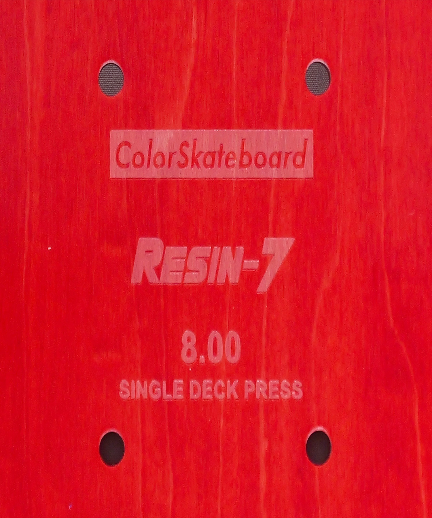 COLOR SKATEBOARD カラースケート スケートボード デッキ 7.0～8.0inch  COLOR DECK RESIN 7 ムラサキスポーツ(EM-7inch)