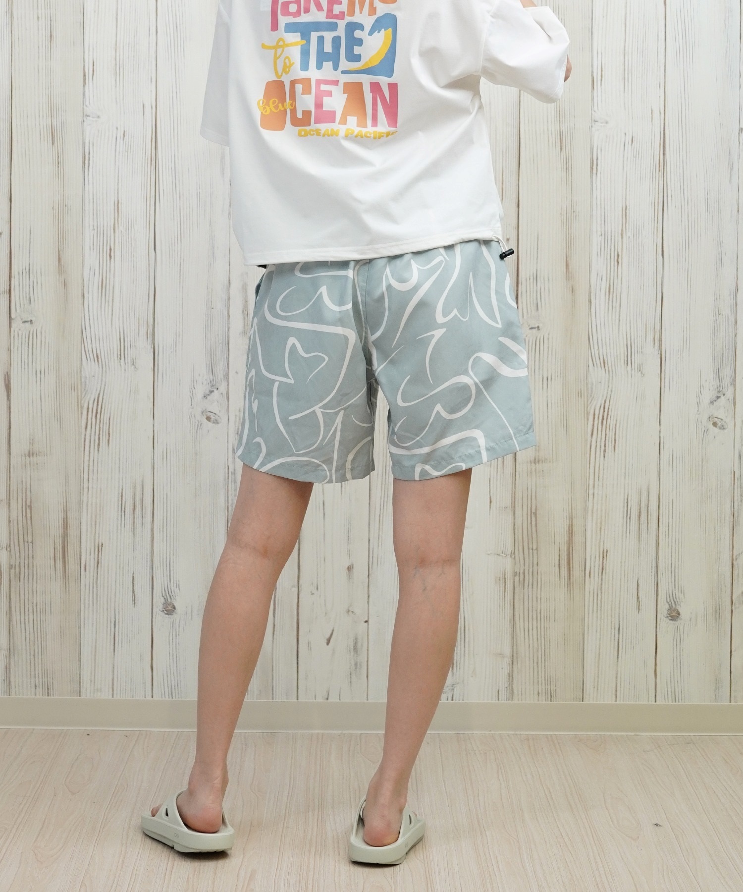 OP オーシャンパシフィック 水着 トランクス レディース ショート