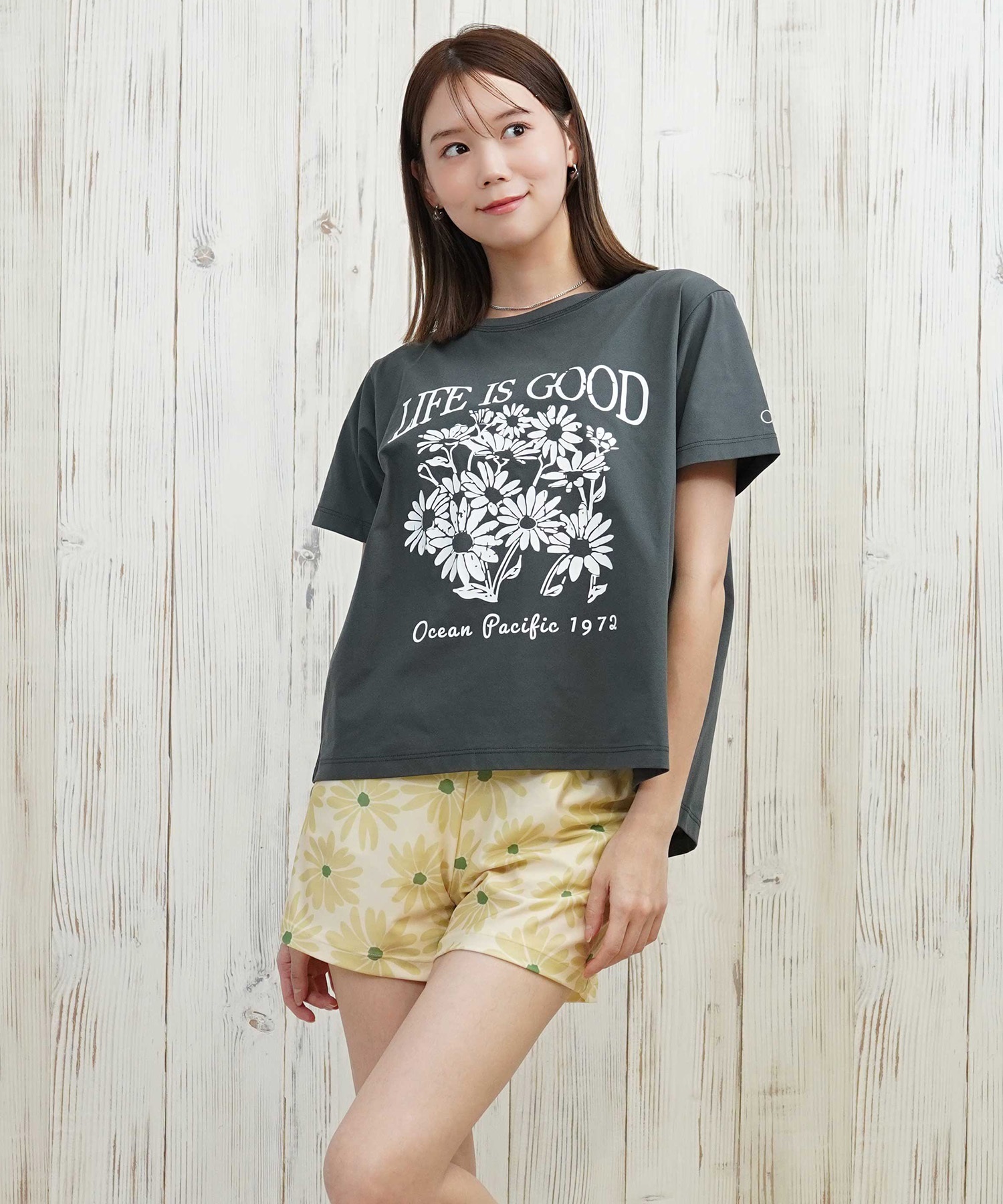 OP オーシャンパシフィック 水着 4点セット レディース ラッシュガード