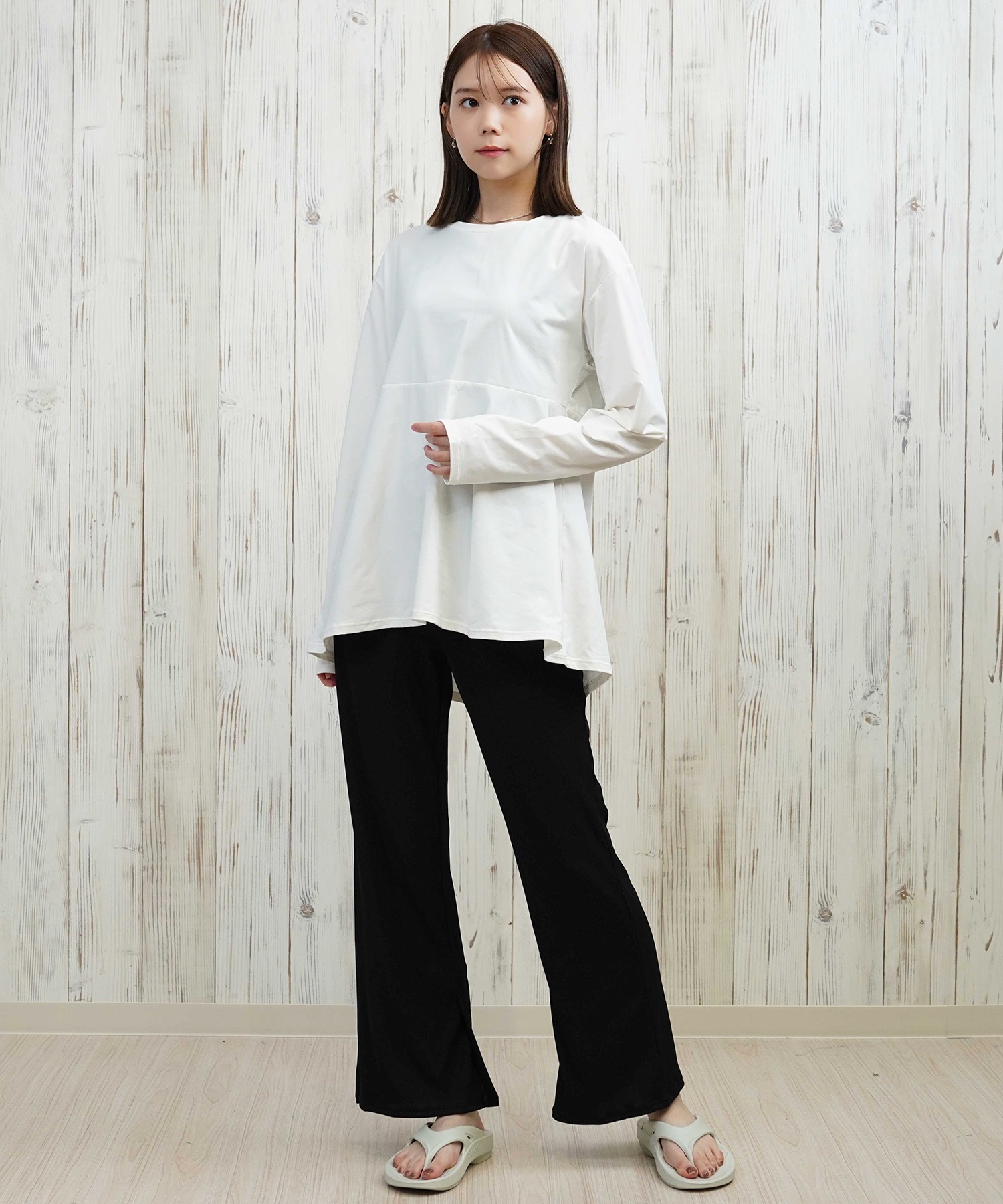 レア！ OP オーシャンパシフィック ロンT ネイビー L 袖プリ OP オーシャンパシフィック 水着 ラッシュガード 長袖 Tシャツ