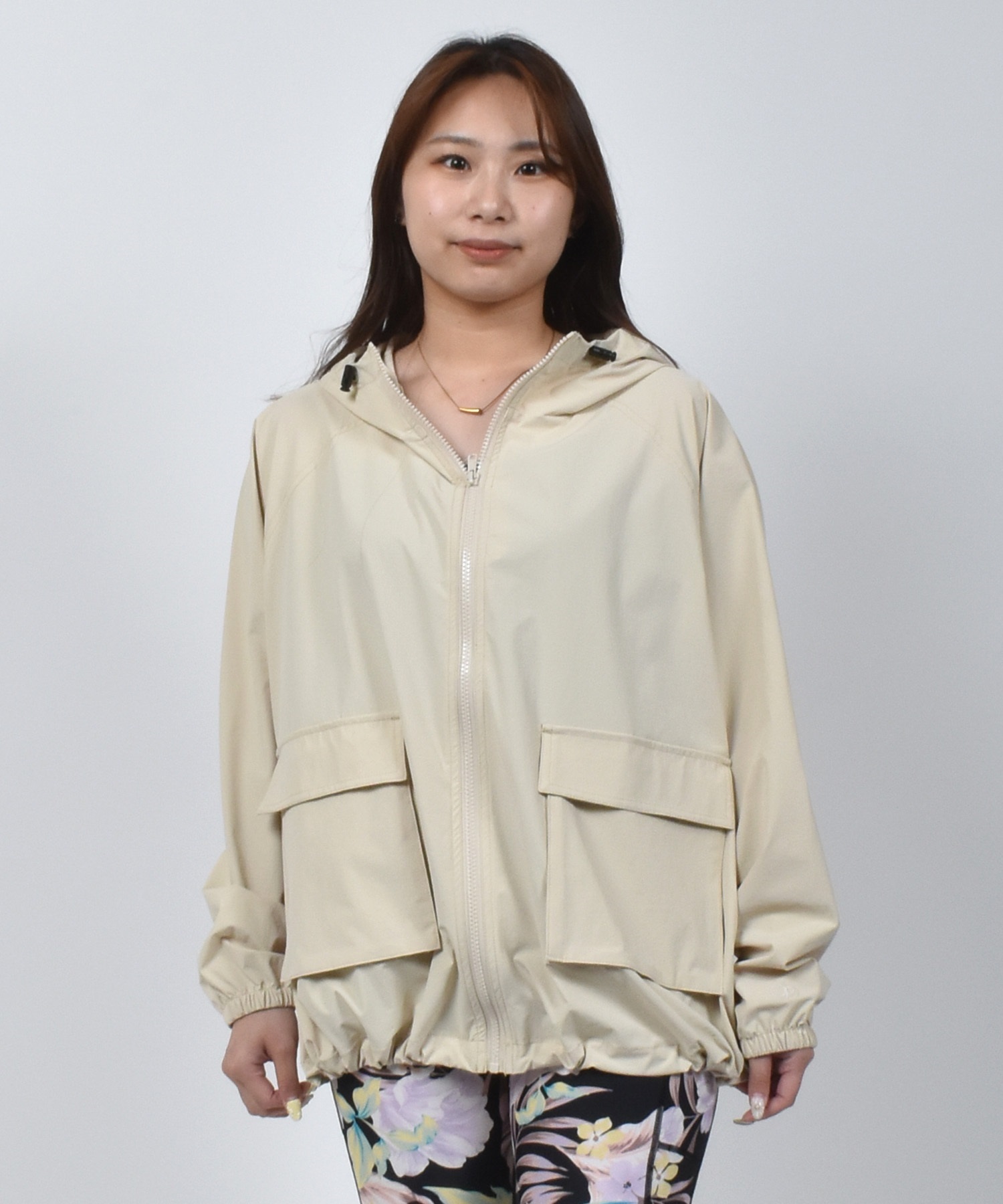 OP オーシャンパシフィック 水着 ラッシュガード ジップアップ パーカー レディース ナイロン ジャケット 水陸両用 UVカット 525200(BK-M)